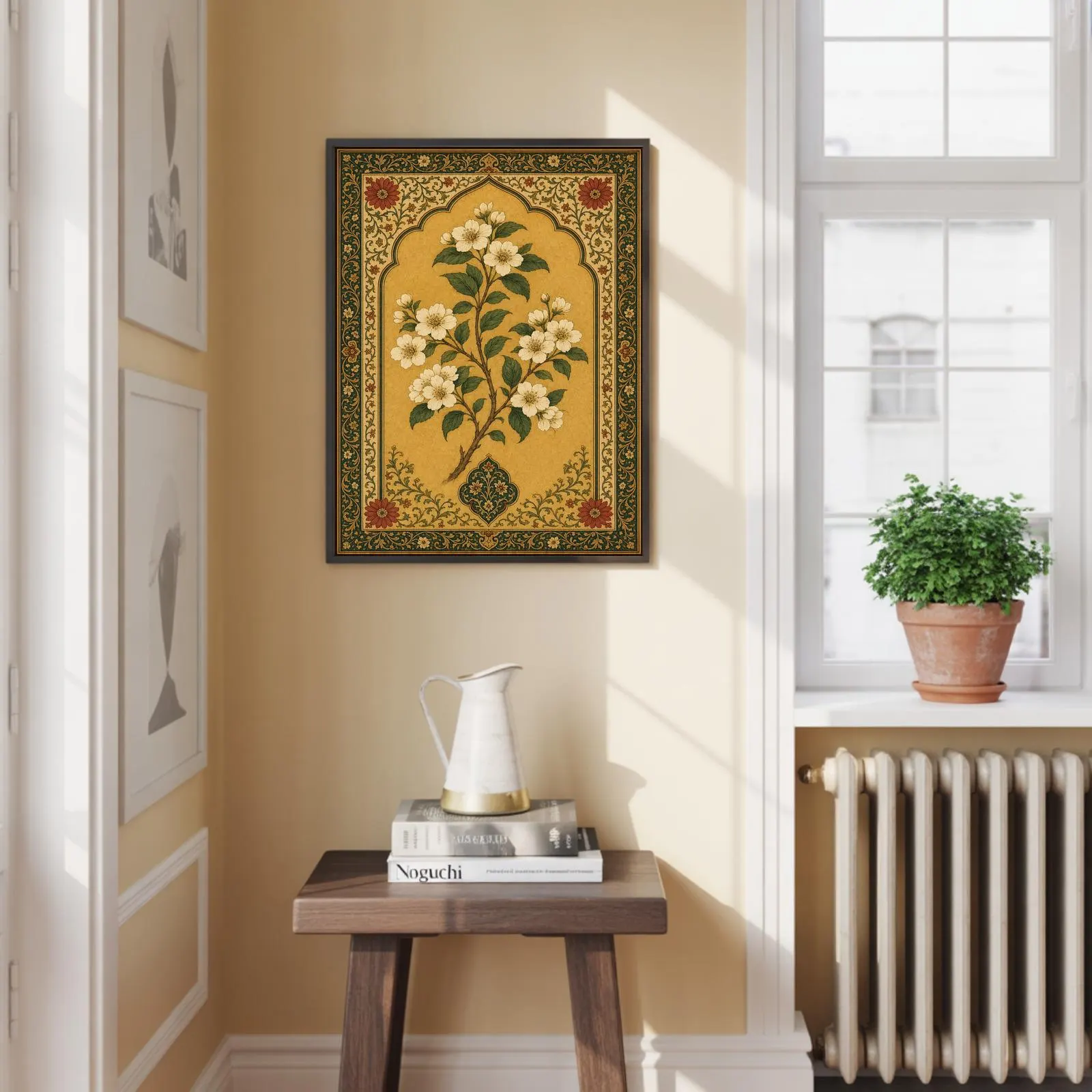Mughal Floral Art Print, Vintage Indian Botanical Illustration - image 5
