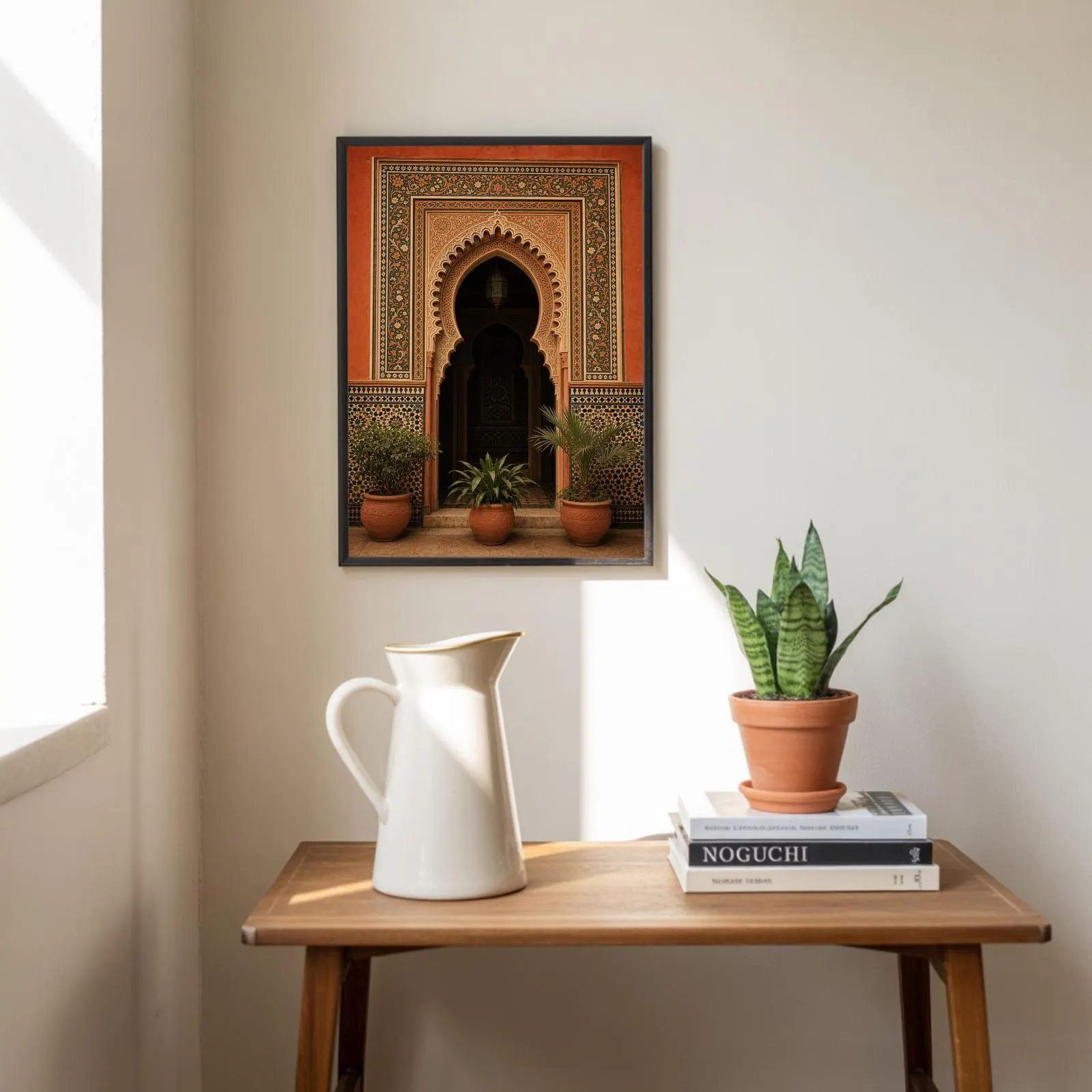 Moroccan Doorway Arch Print, Islamic Architecture, Red Boho Wall Art (Digital Download) - image 5