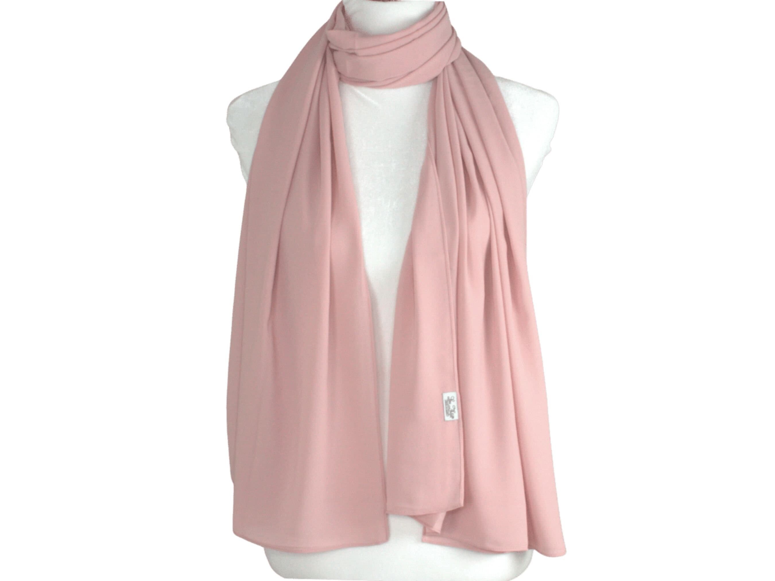 Salmon Diamond Chiffon Hijab, Lightweight Everyday Wear - image 5