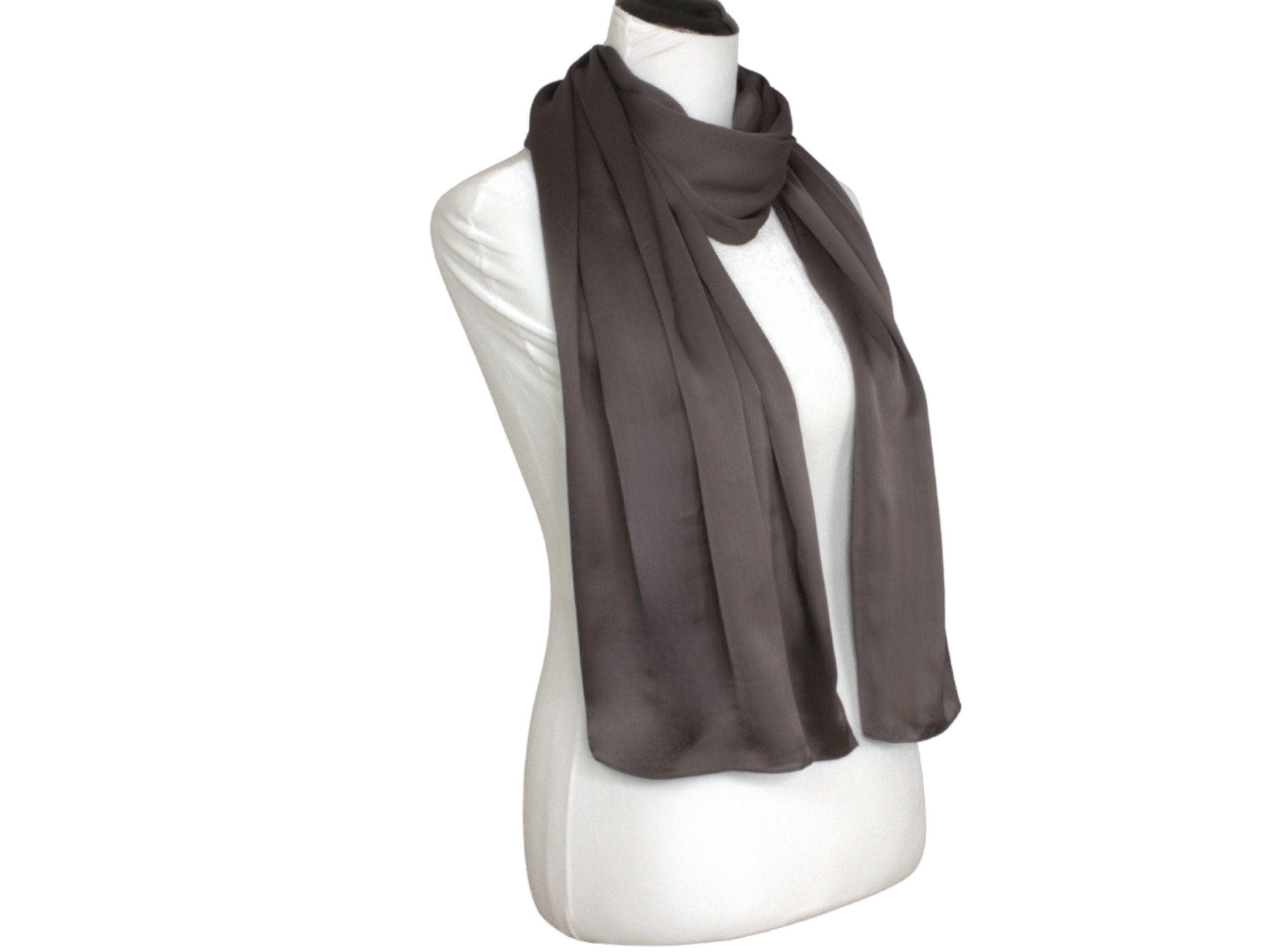 Formal brown hijab scarf for special occasions | Lina Zibdeh