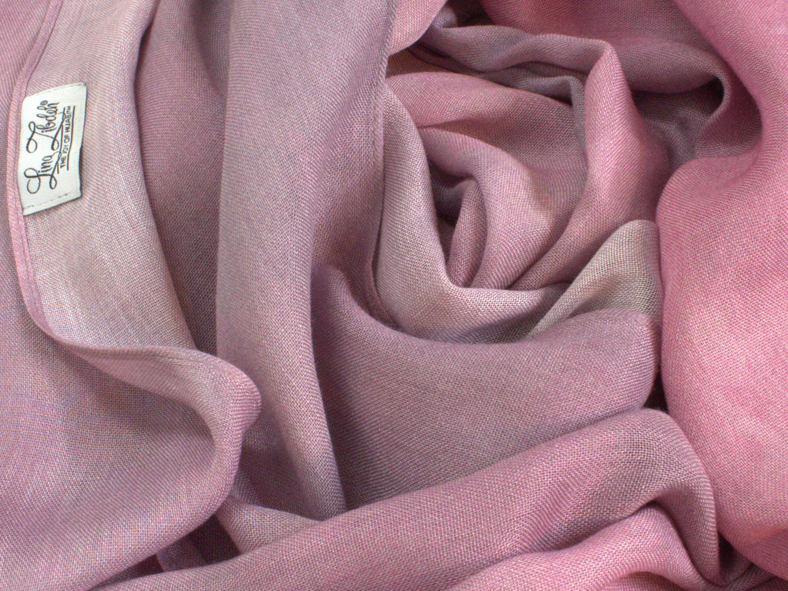Watercolor Bamboo Modal Hijab Scarf: Dusty Mauve, Lightweight & Breathable - image 2
