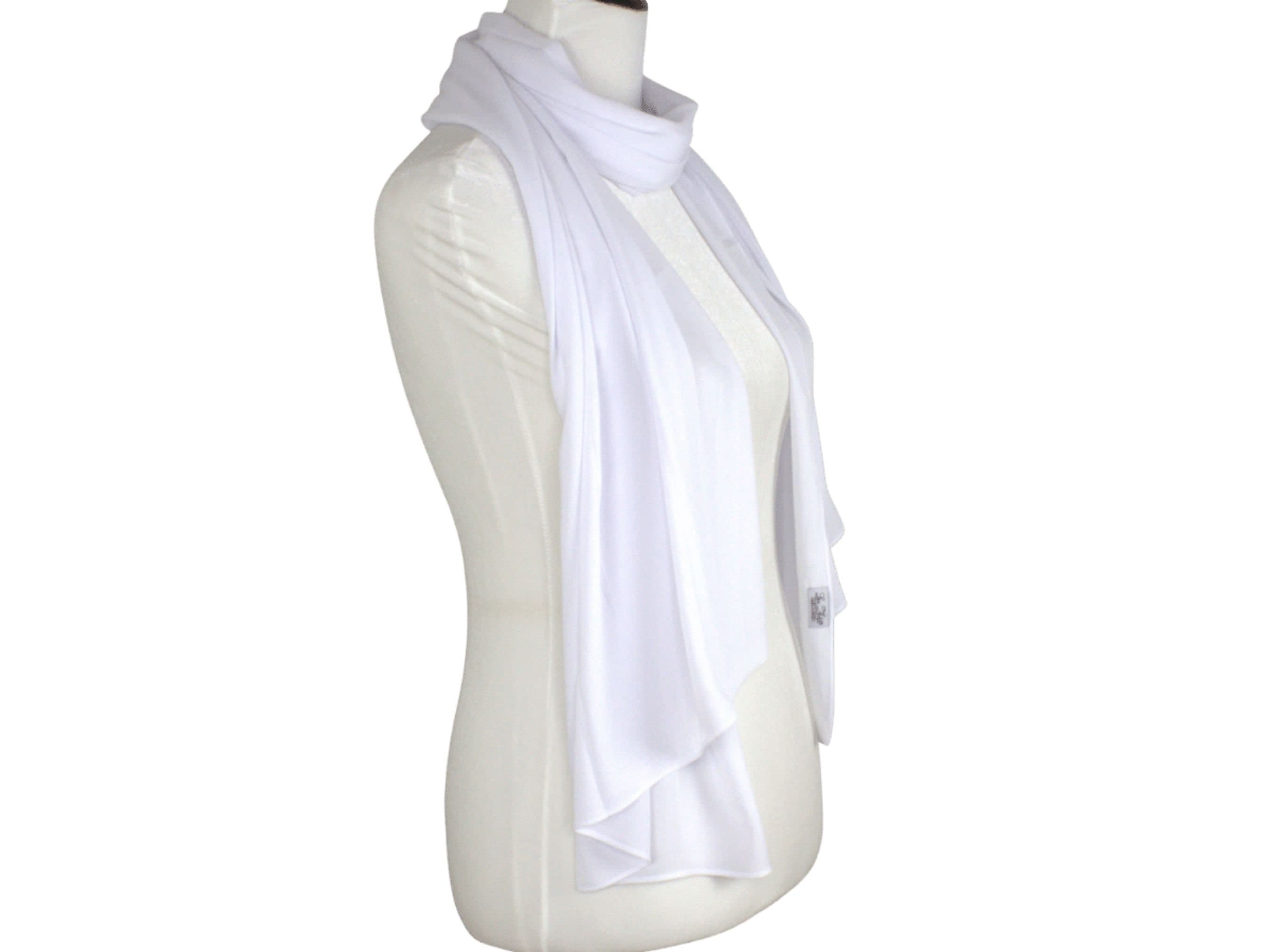 premium white chiffon hijab, maxi white hijab for everyday and special occasions