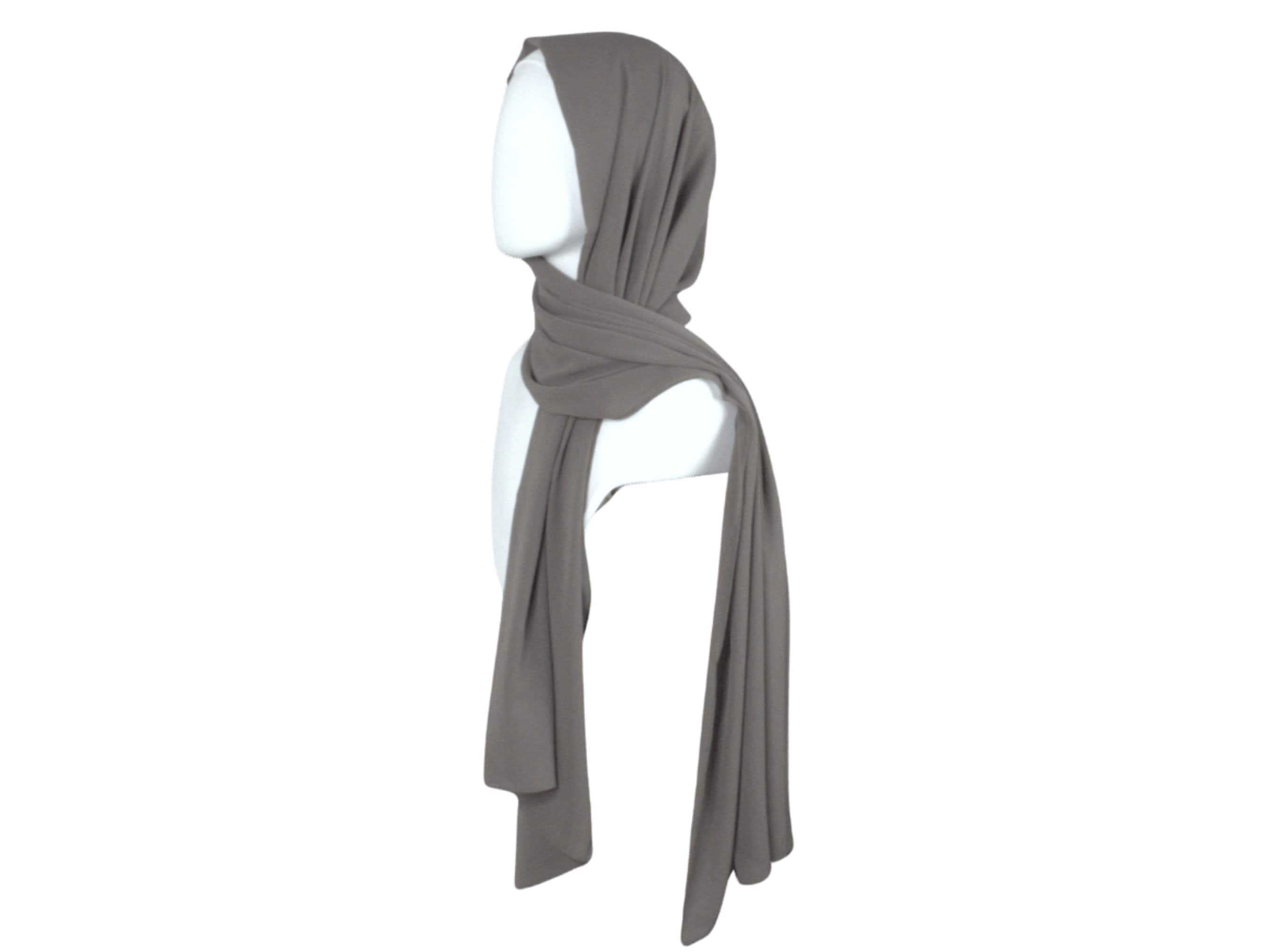 Olive brown crinkle chiffon hijab, premium everyday maxi hijab