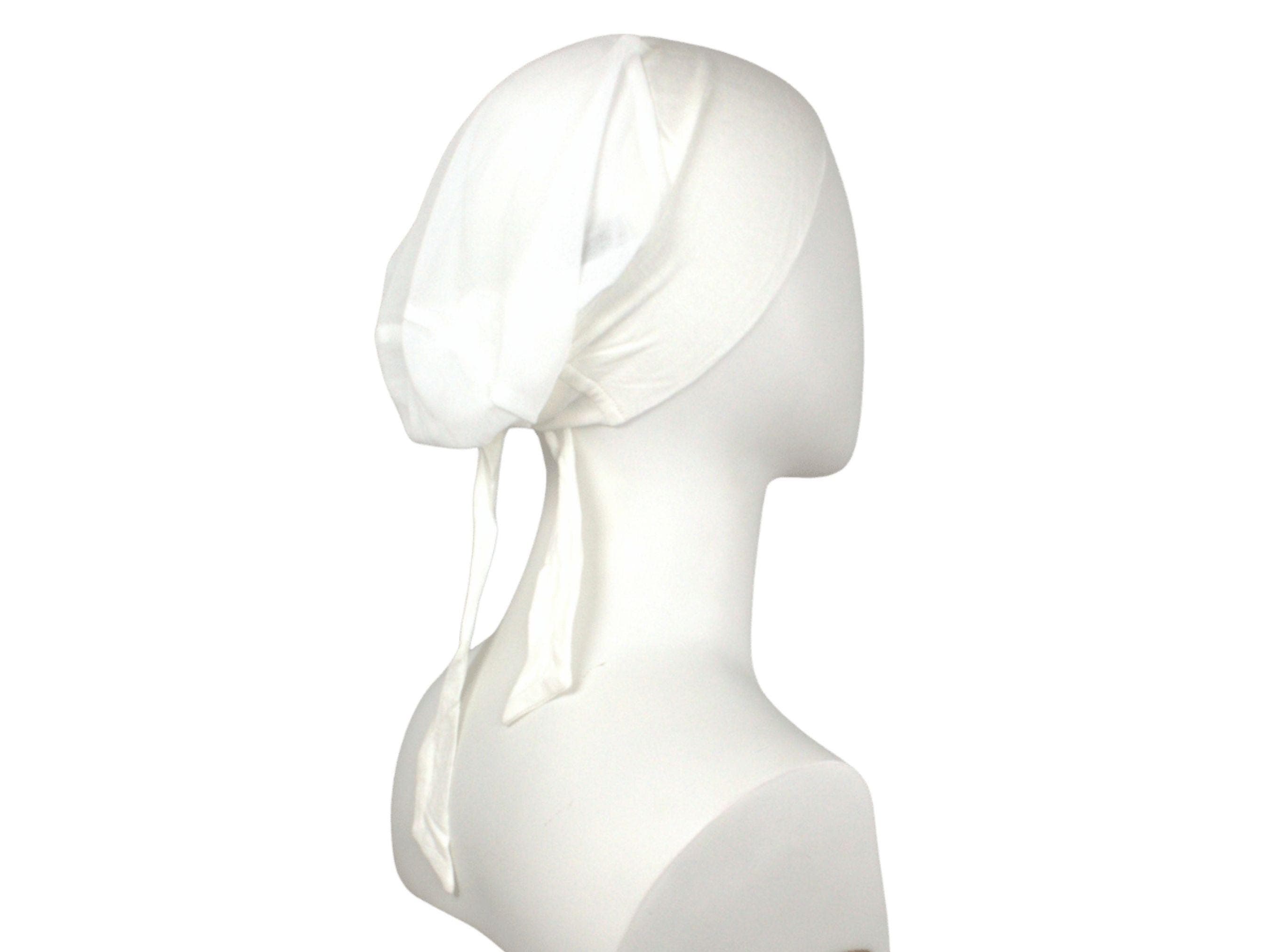 Soft white Tie-Back Mesh Hijab underCap, hijab mesh underscarf bonnet, non-slippery comfortable adjustable tie back caps for women girls