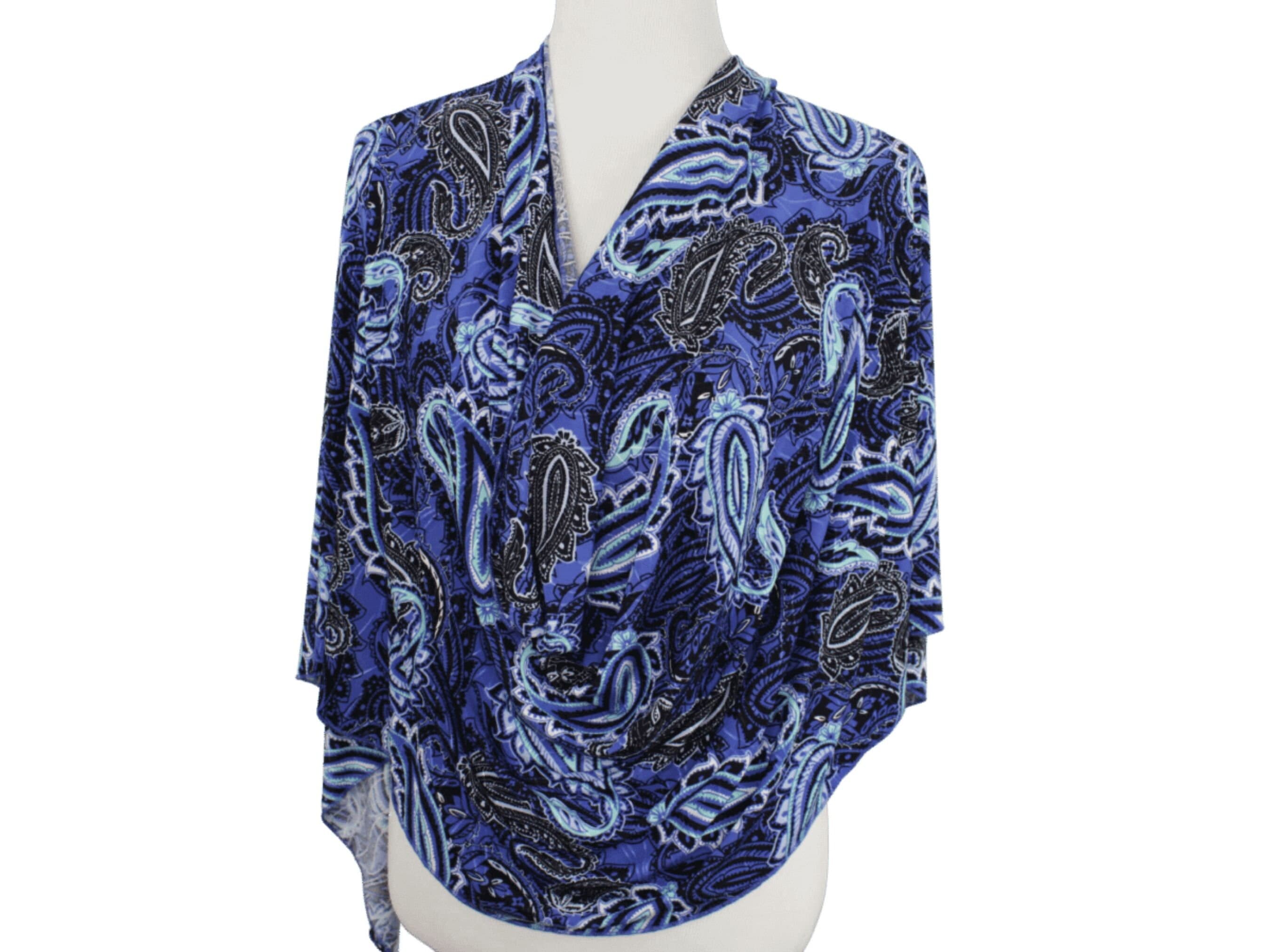 Printed Jersey Hijab, Paisley Zibde Fabric, Buttery Feel - image 5
