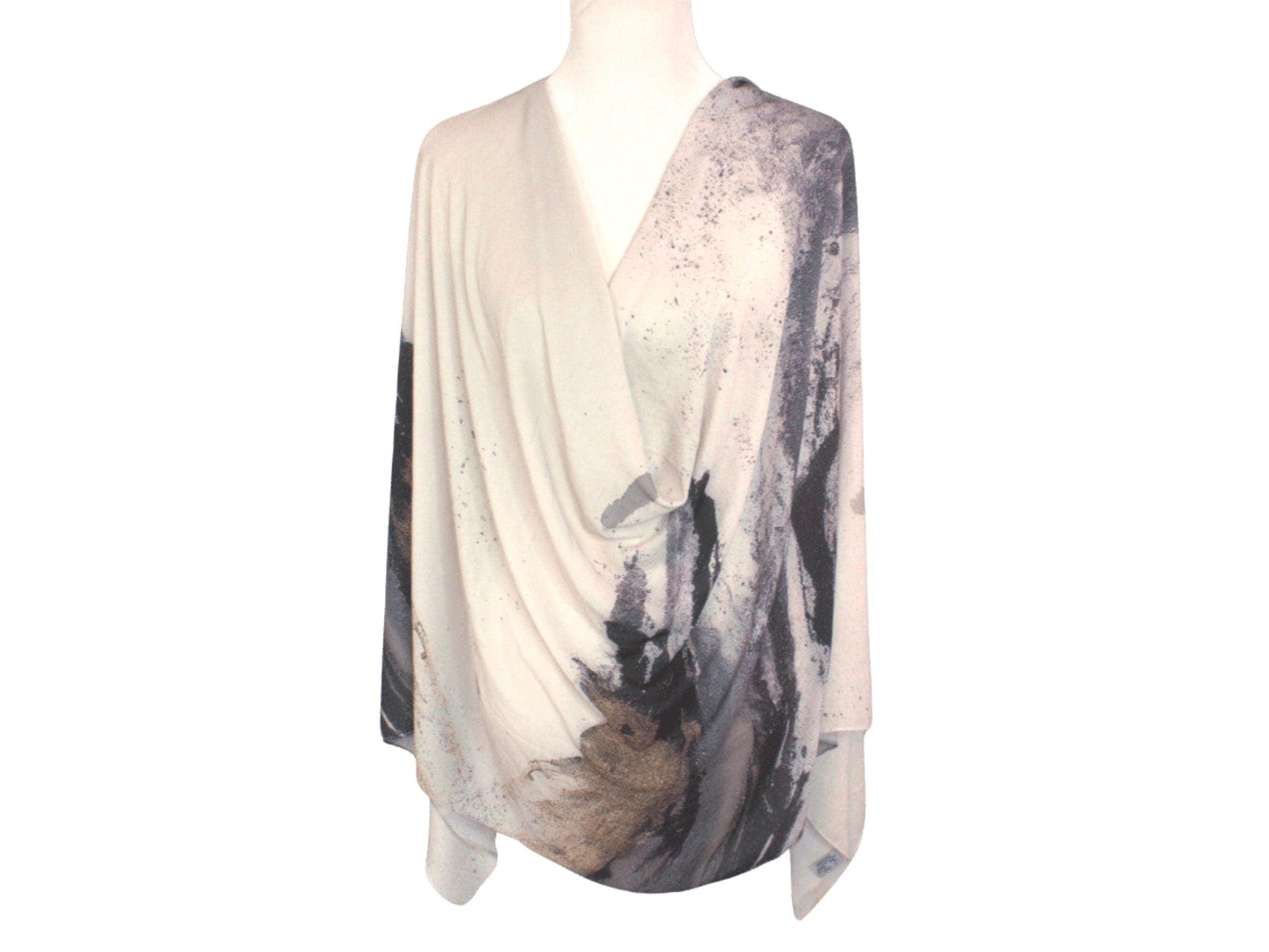 Exclusive Printed Neutral Hijab for work and everyday. Korean chiffon hijab scarf | Lina Zibdeh