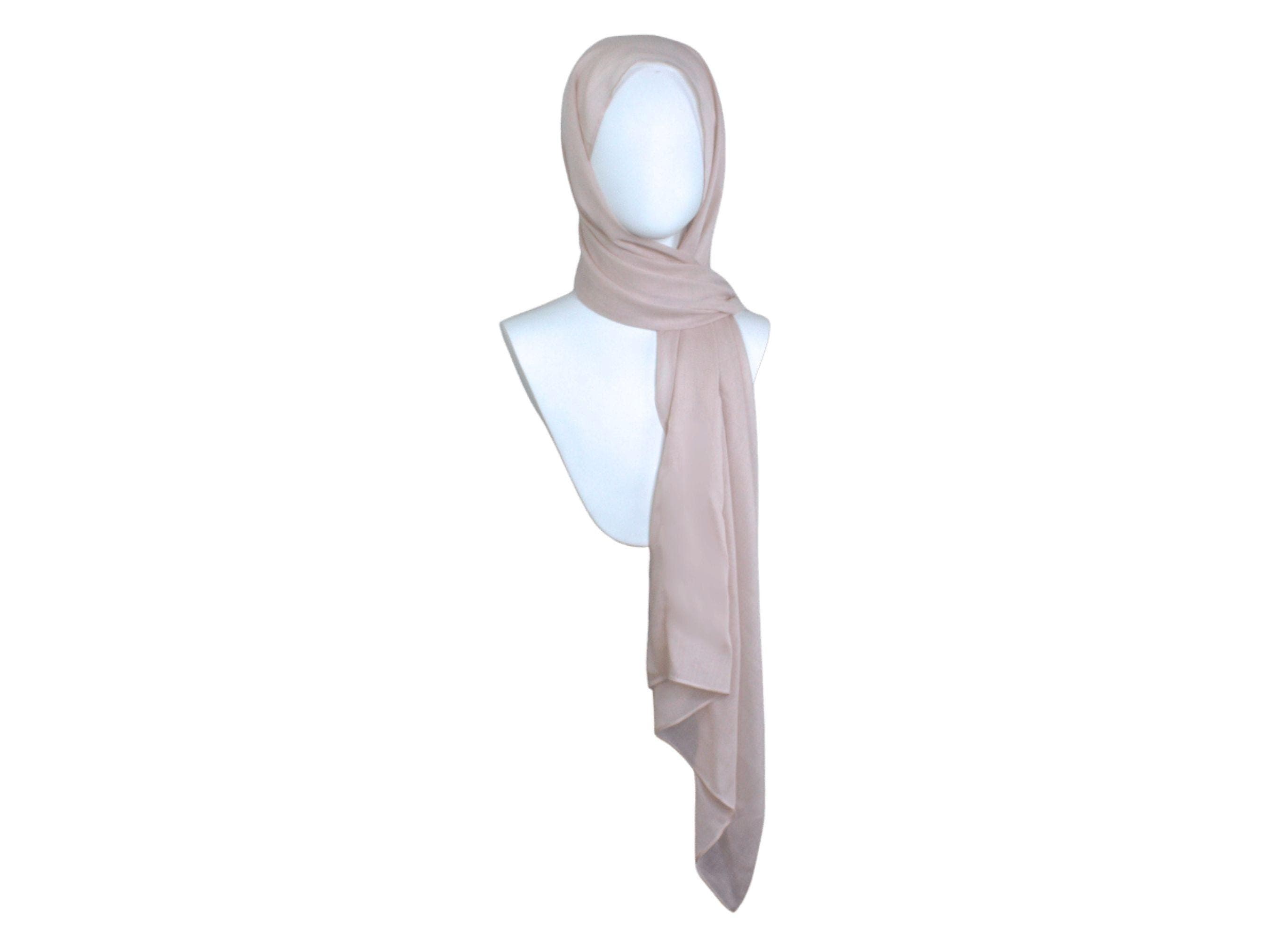 neutral bamboo modal hijab scarf, ideal for all ages  and warm weather | Lina Zibdeh