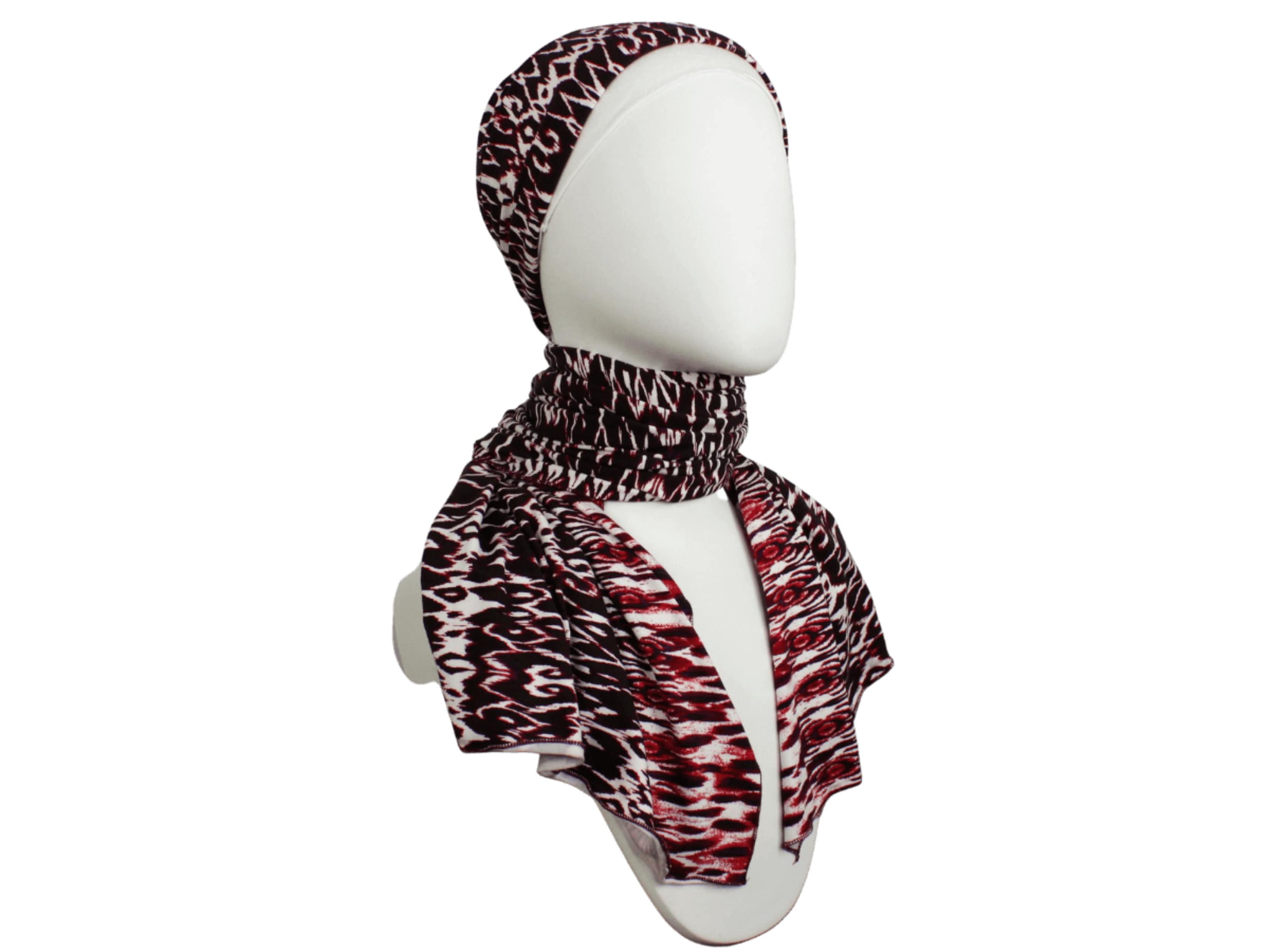 A beautiful printed jersey hijab designed with your comfort in mind. Easy to wash and wrap, even as a turban.