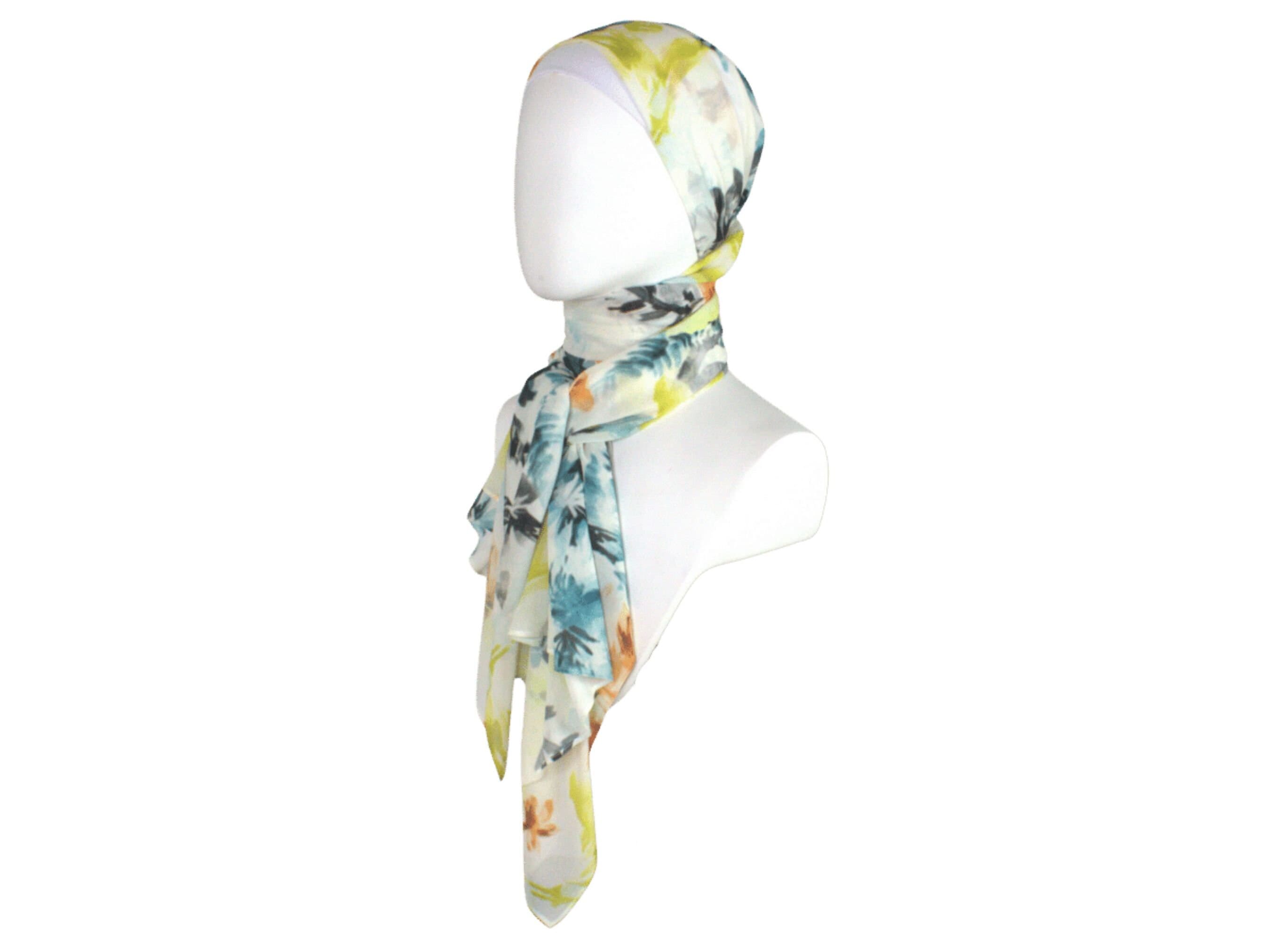 Floral chiffon hijab | printed chiffon hijab scarf