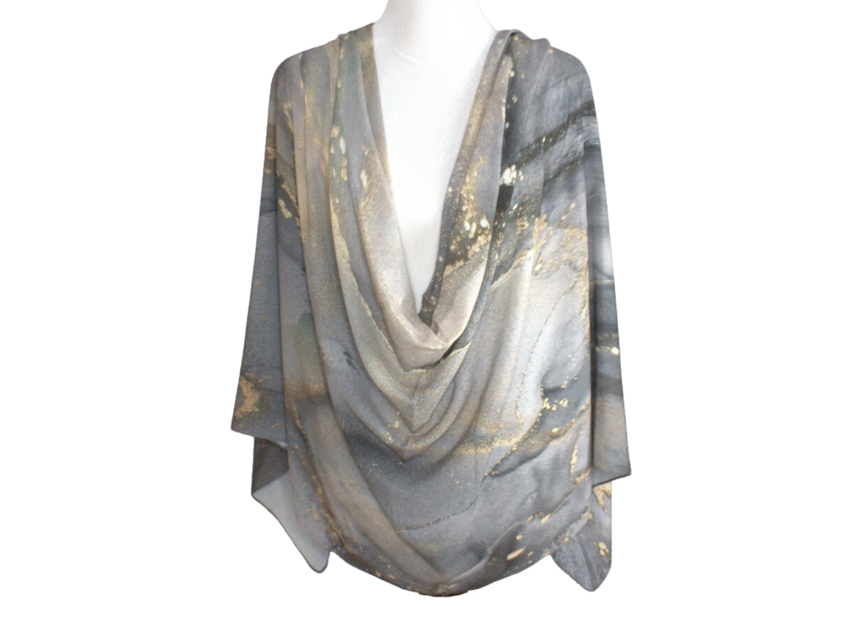 Luxury golden silver printed hijab, designer scarf crep chiffon hijab