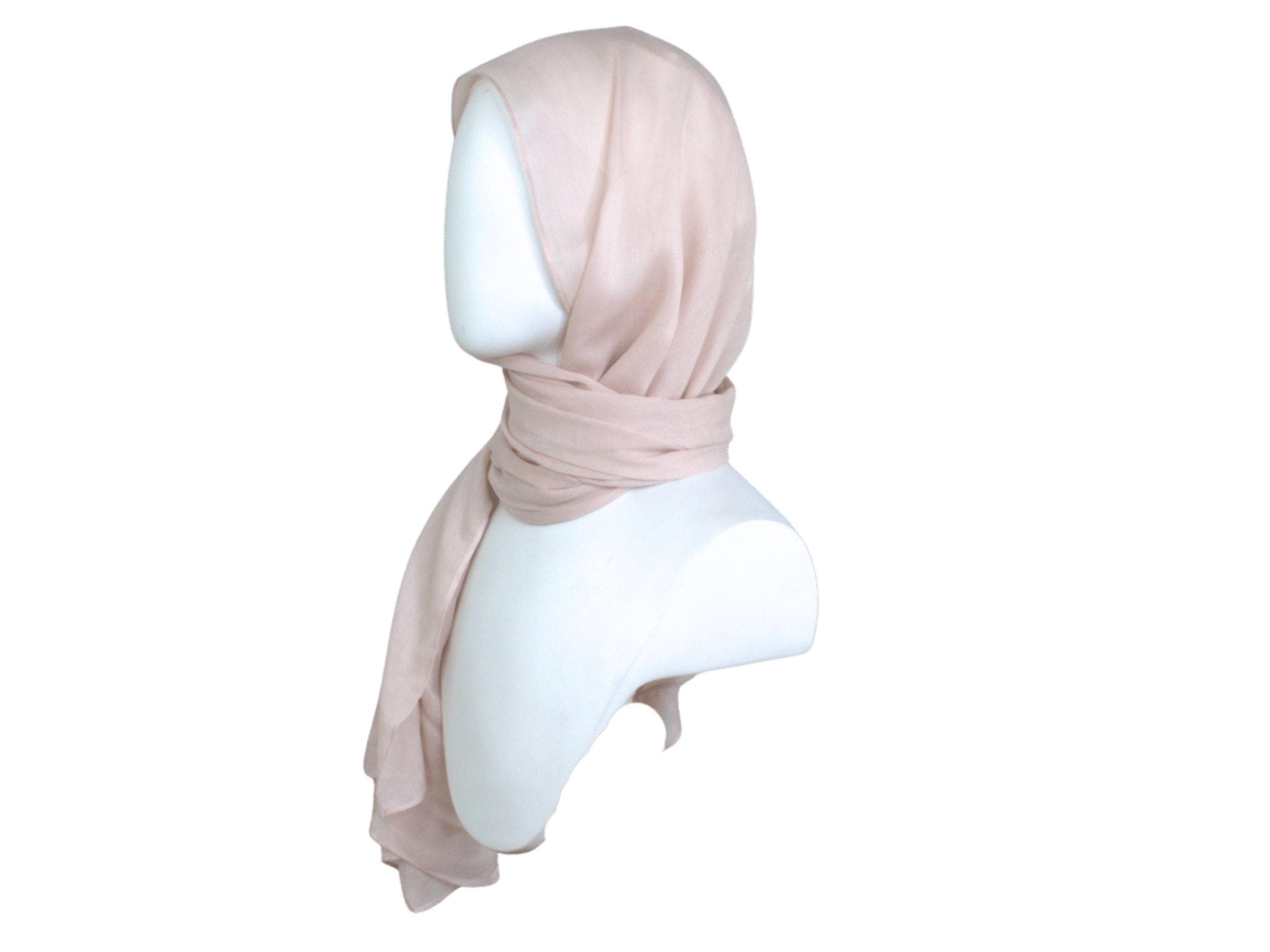 dusty pink bamboo modal hijab scarf, ideal for all ages  and warm weather | Lina Zibdeh