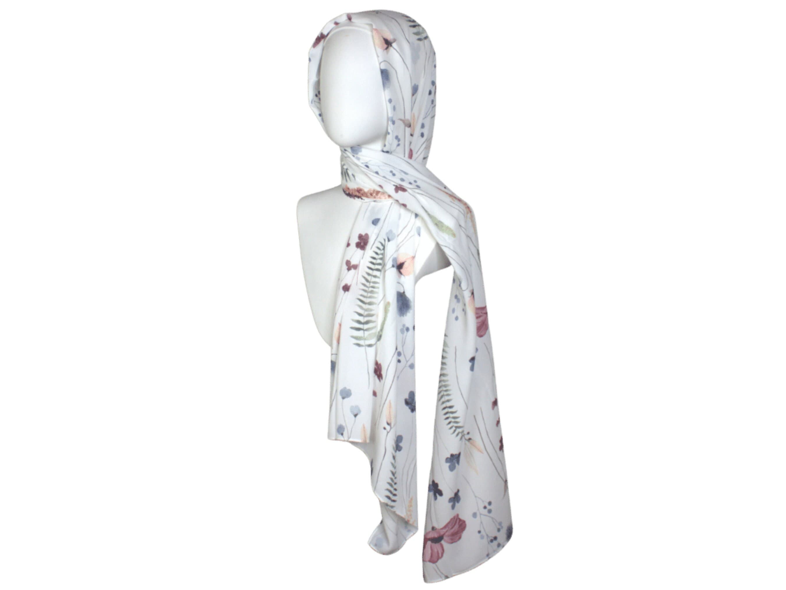 Floral hijab, one of a kind hijab scarf