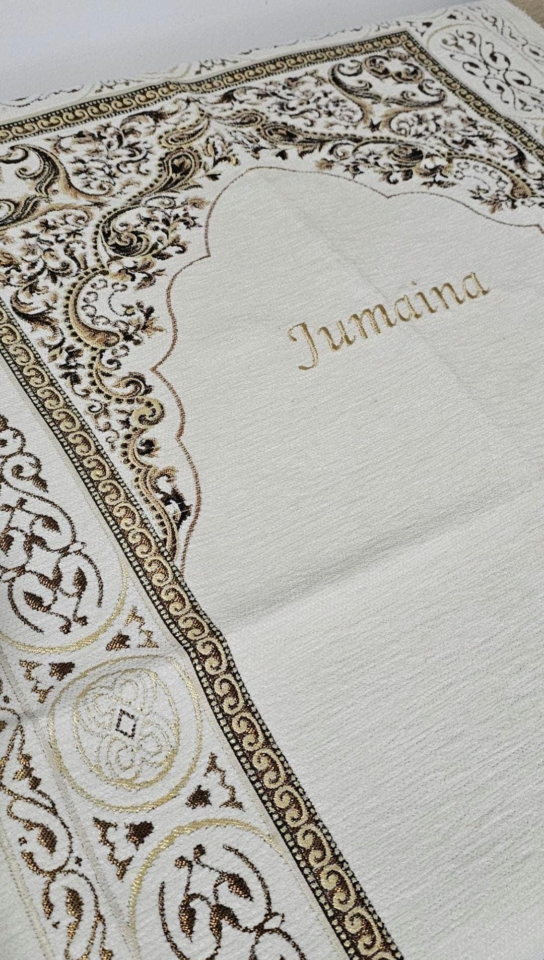 Personalised prayer mat, Arabic prayer rug, prayer rug, personalised musallah, salah mat, Islamic praying gift, janamaz prayer