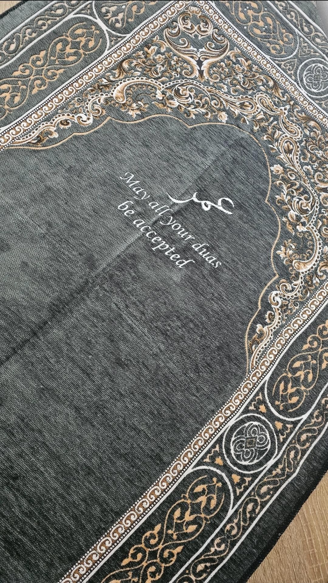 Personalised musallah prayer mat, Islamic prayer rug, Arabic salah mat, janamaz prayer gift - image 5