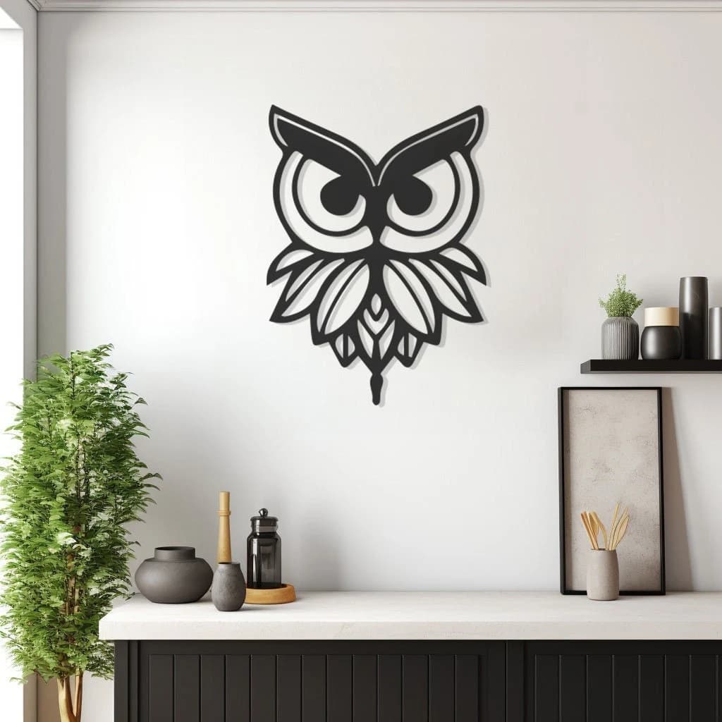 Owl Metal Wall Art: Forest Animal, Nature Inspired DecorNew Year's gift - image 5