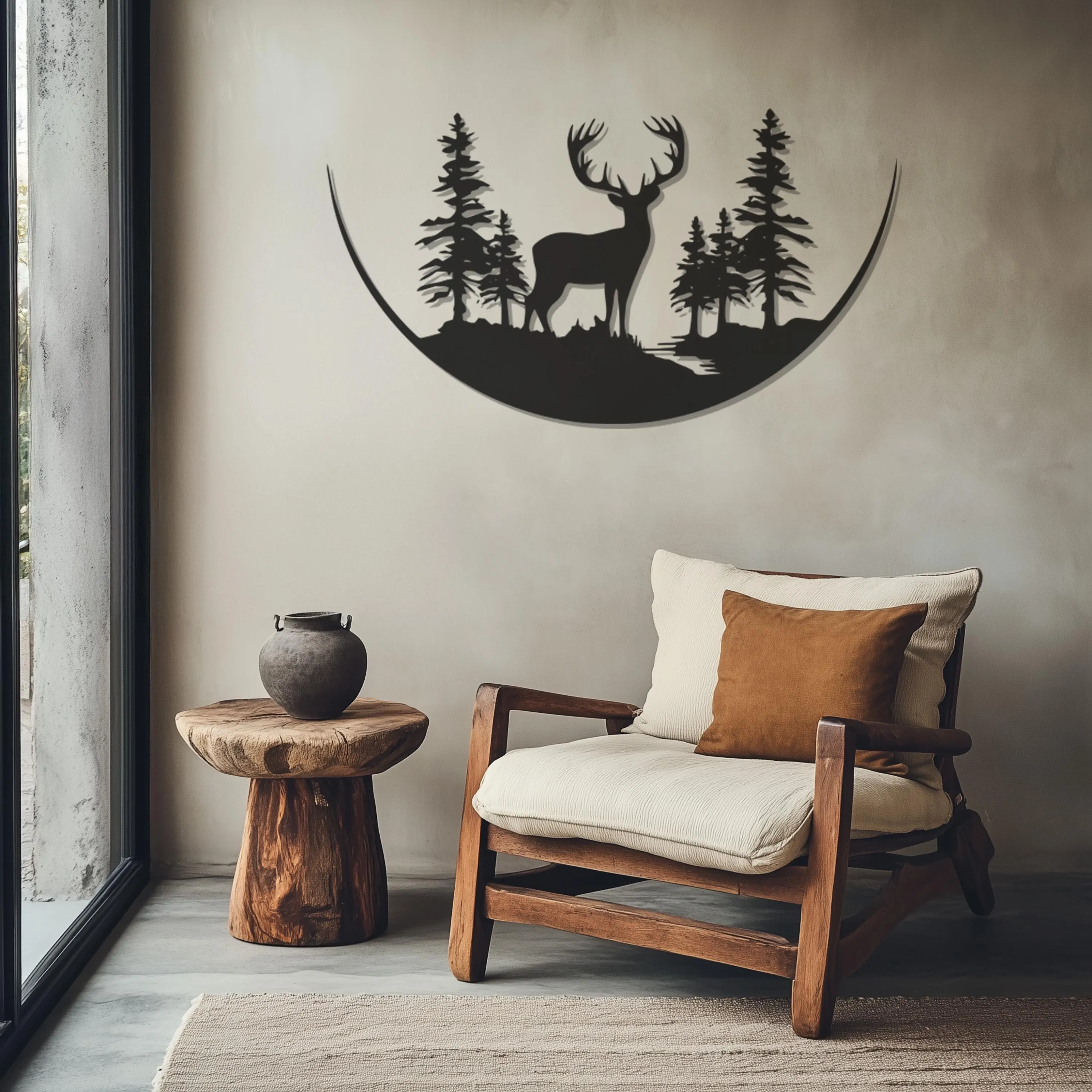 Deer Wall Art Decor, Deer Home Decor, Christmas Theme Room Decor, Housewarming Gifts, Hind Wall Art, Christmas Gifts, Gift For Her