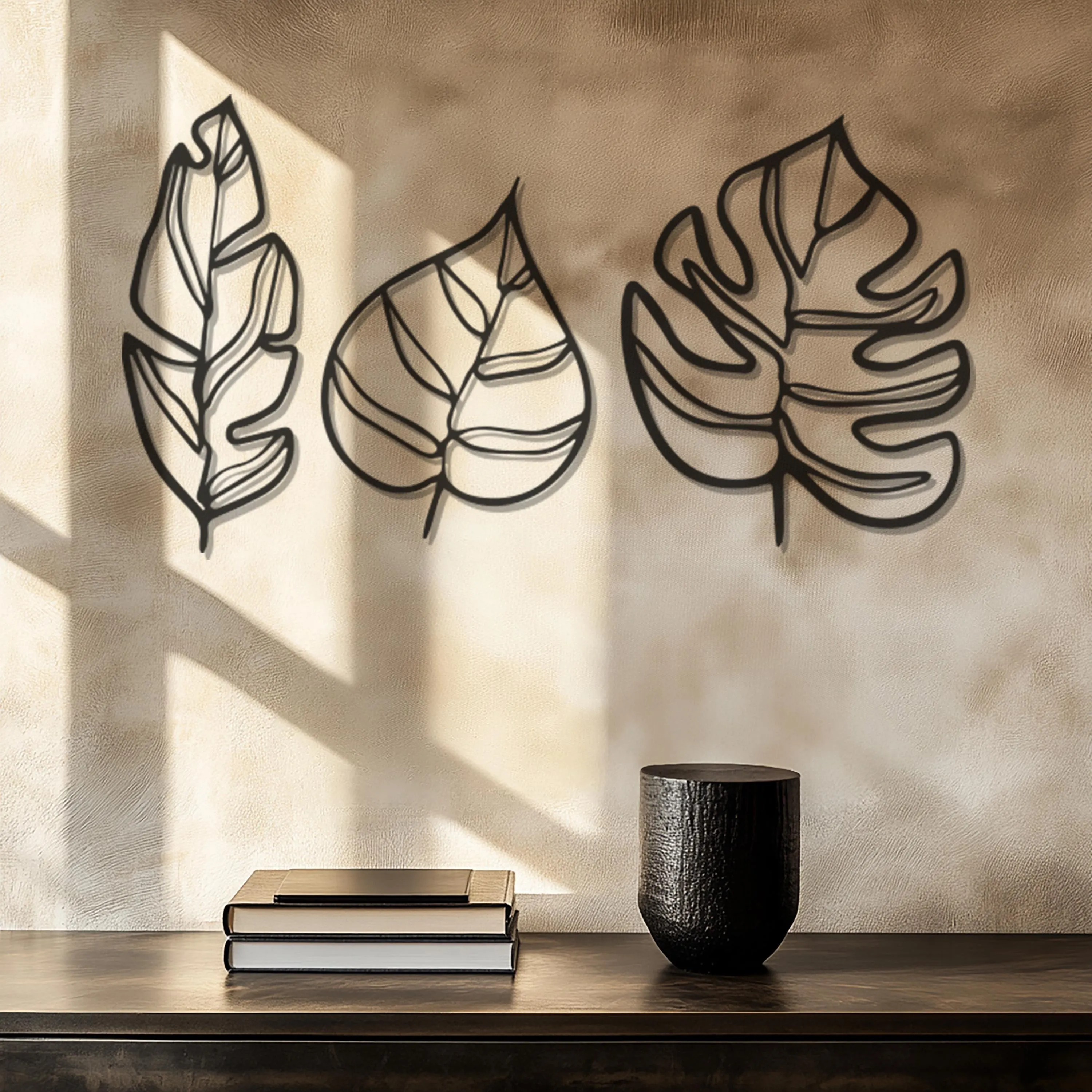 Leaf Metal Wall Art, Large Metal Wall Decor, Leaves Home Decor,Modern Wall Art, Living Room Decor, Oversized Wall Decor, Christmas Gifts