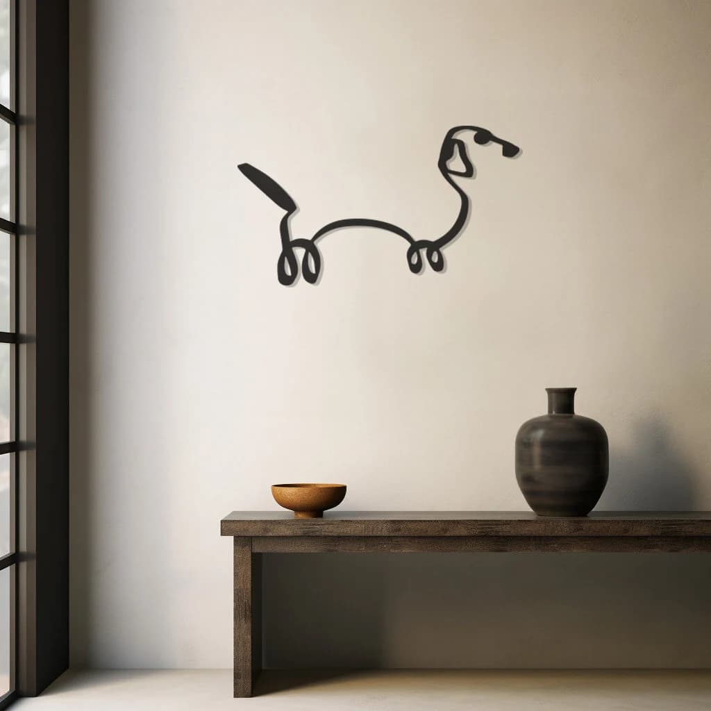Dachshund Metal Wall Art: Wiener Dog, Pet Lover GiftNew Year's gift - image 3