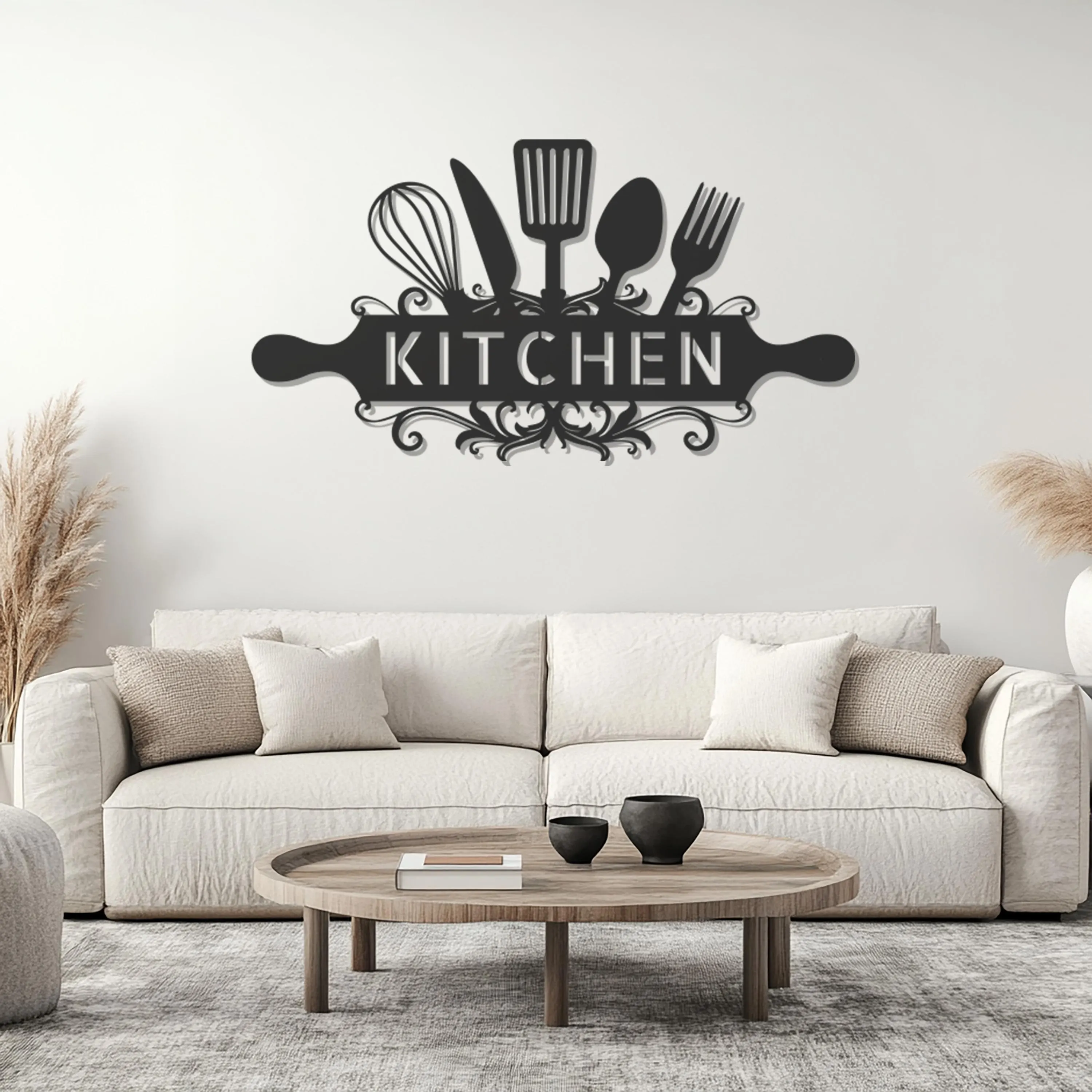 Kitchen Metal Wall Art, Kitchen Utensils Wall Decor, Unique Home Decor, Housewarming Gifts, Christmas Decor, Handmade Wall Art, Gift For Her