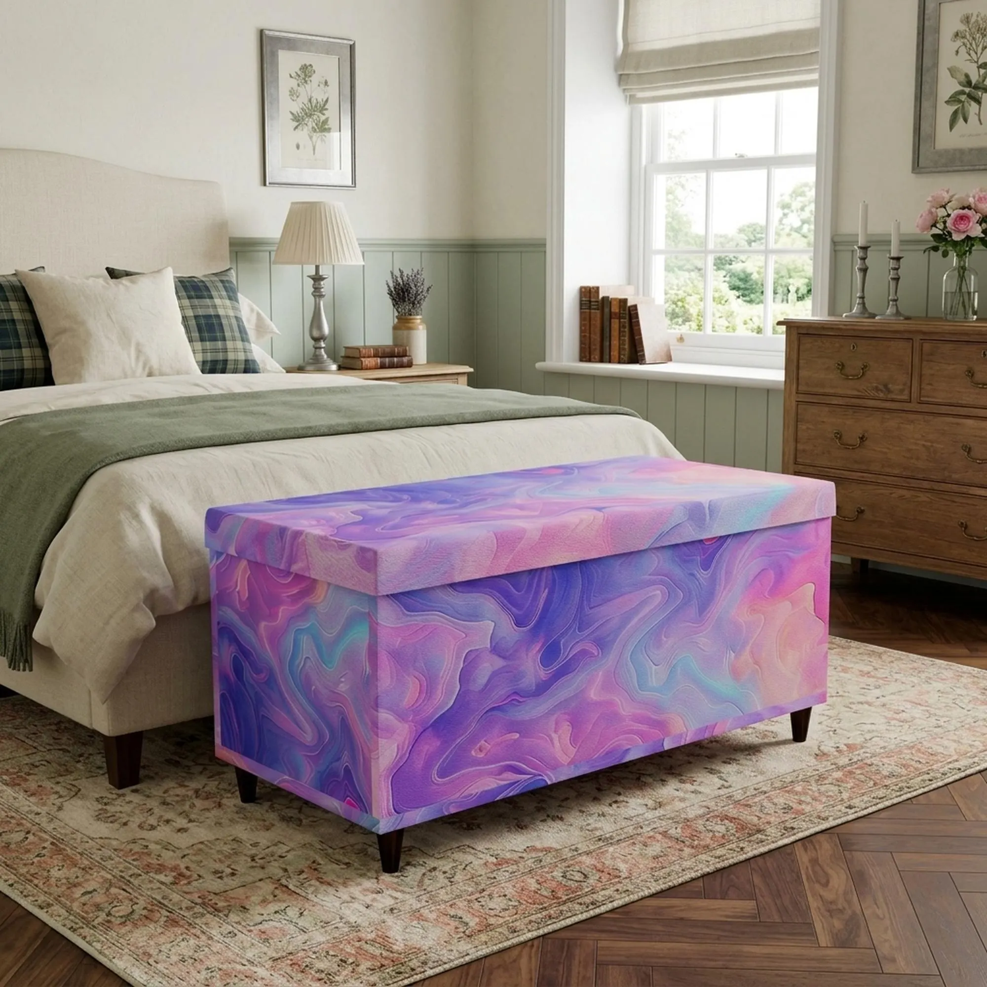 Lilac storage bench, Corner bench, Storage piano seat, Modern furniture, Mudroom storage, Lovely organizer, High end furniture, M-149