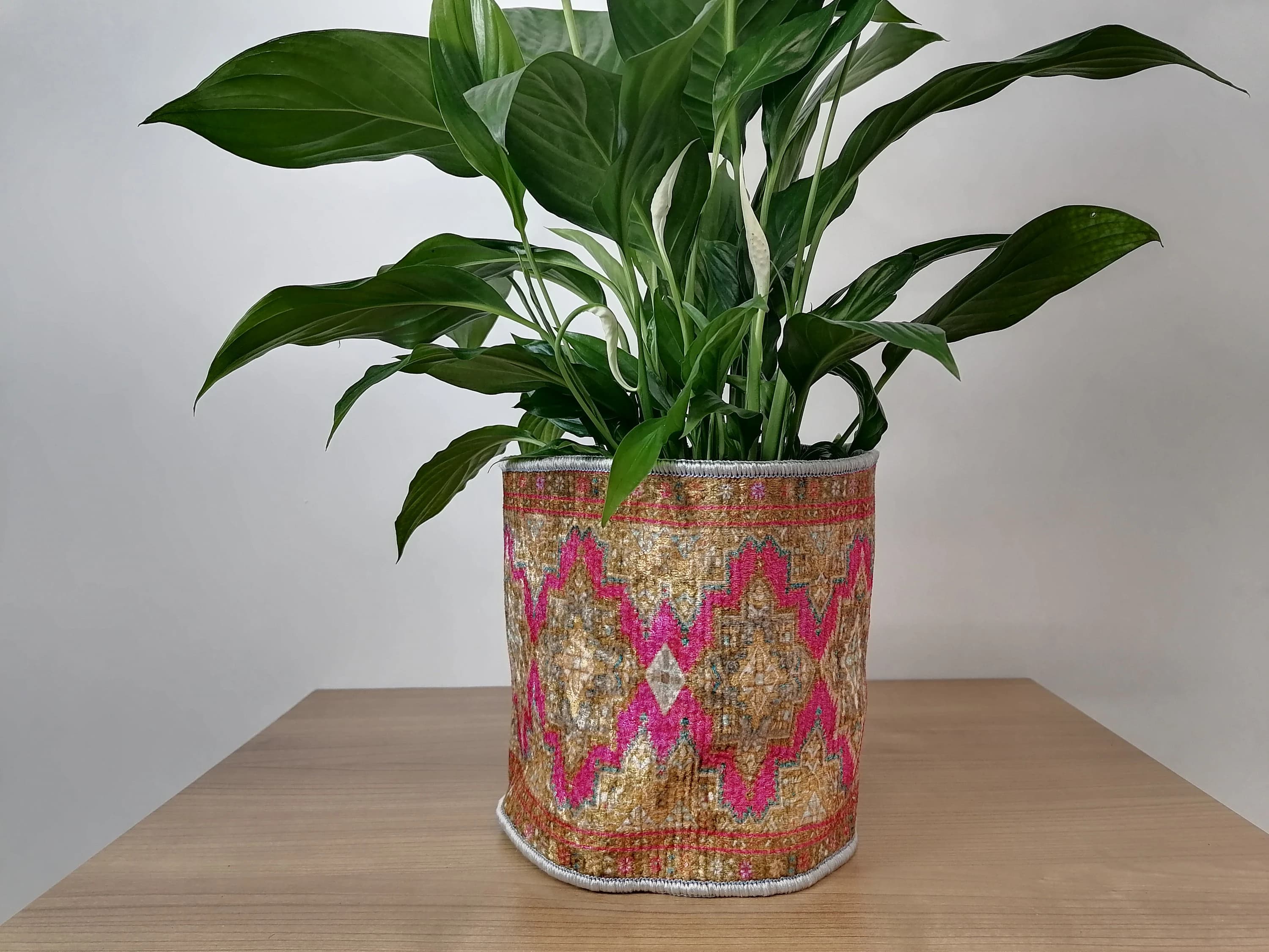 Boho Decor Basket - Versatile Storage and Plant Pot Cover