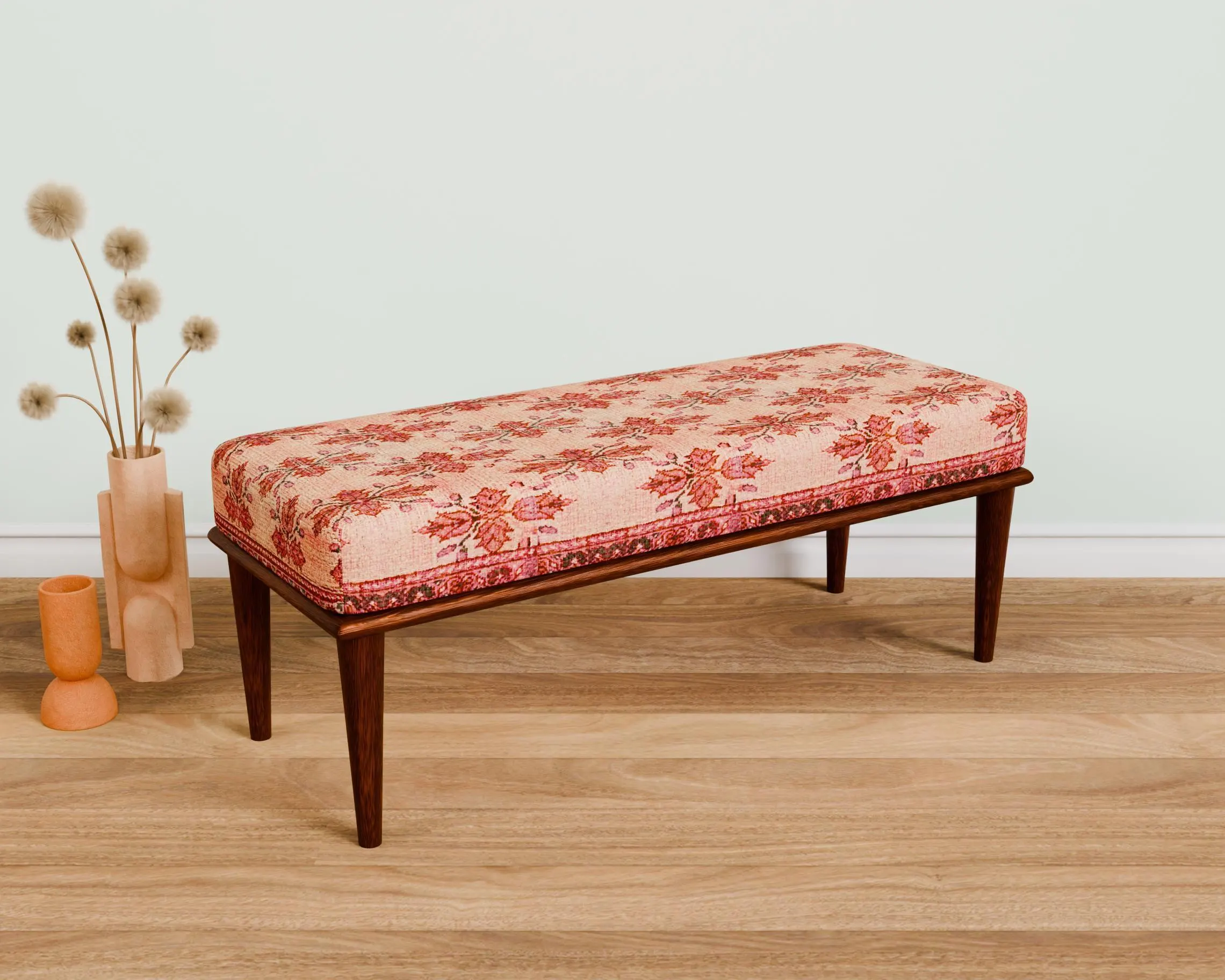 Turkish bench, Dining table bench, End of bed bench, Foyer bench, Upholstered bench, Vanity bench, Padded bench, Desk bench, 337-03