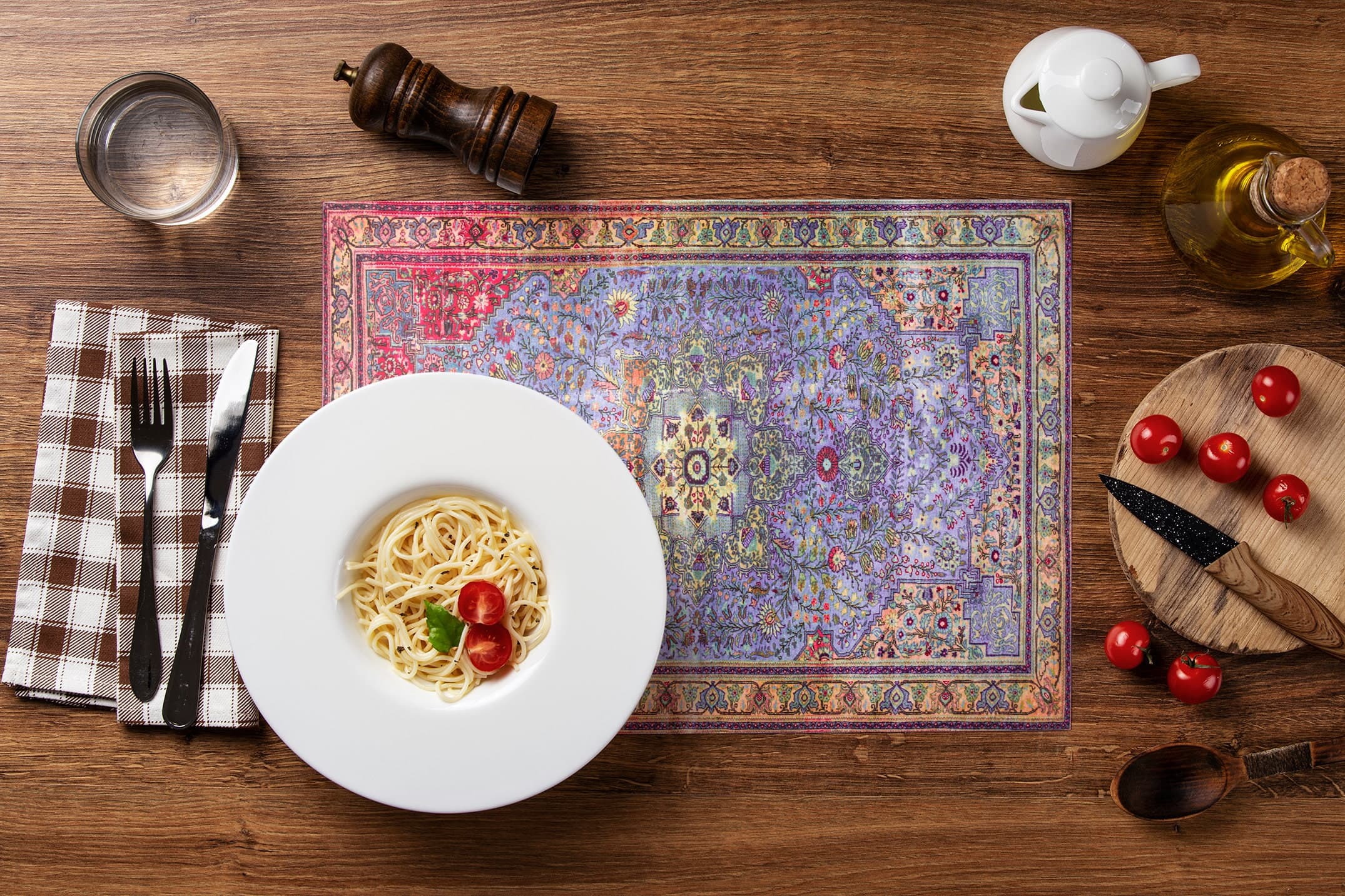 Catering Placemats, Textured Table Mat, Retro Placemat, Guests Table Setting, Rustic Table Mat, Botanical Mat, Kitchen Coaster, Cup Coaster