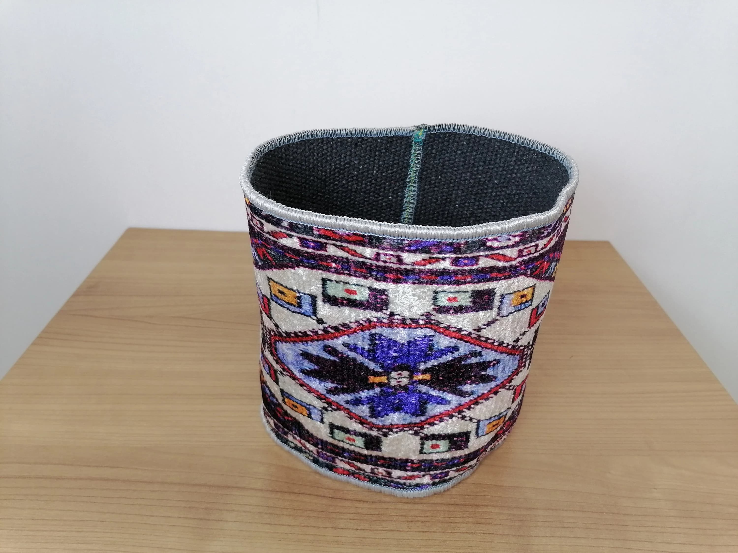 handmade basket, hallway storage, bohemian basket, ethnic basket, plant pot cover, towel basket, kilim basket, plant pot, handmade basket - image 5