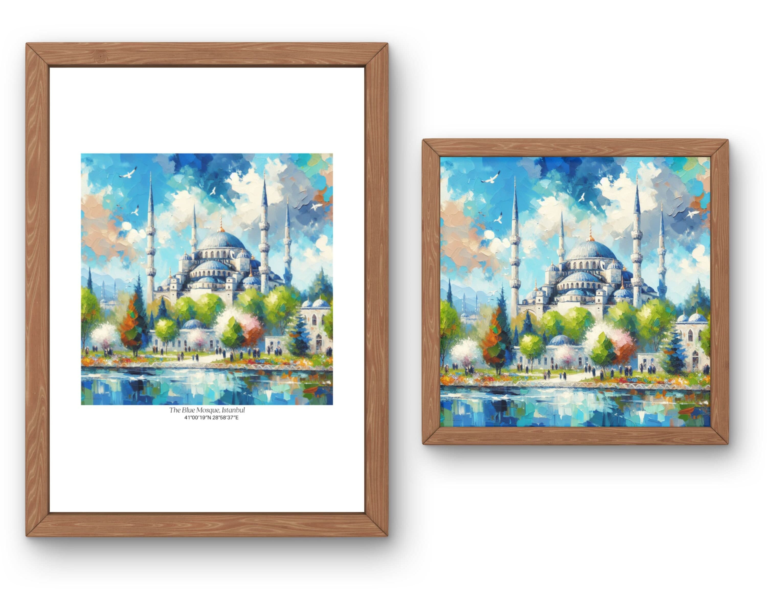 Istanbul Landmarks AI Art Prints: Hagia Sophia, Blue Mosque (Digital Download) - image 5