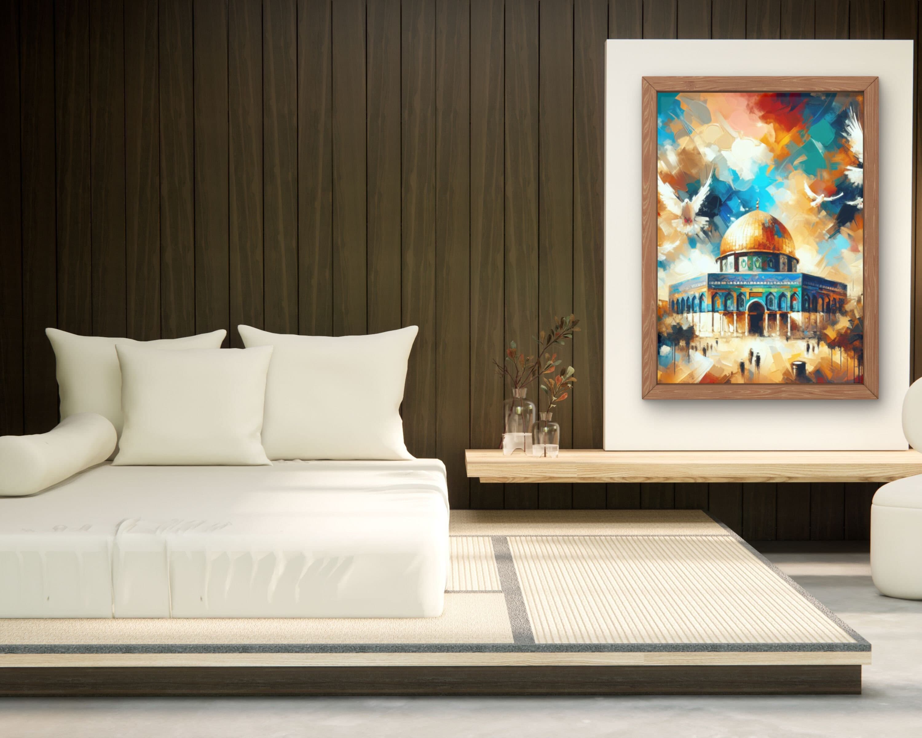 Dome of the Rock AI Art Print, Palestine, Islamic Wall Decor (Digital Download) - image 4