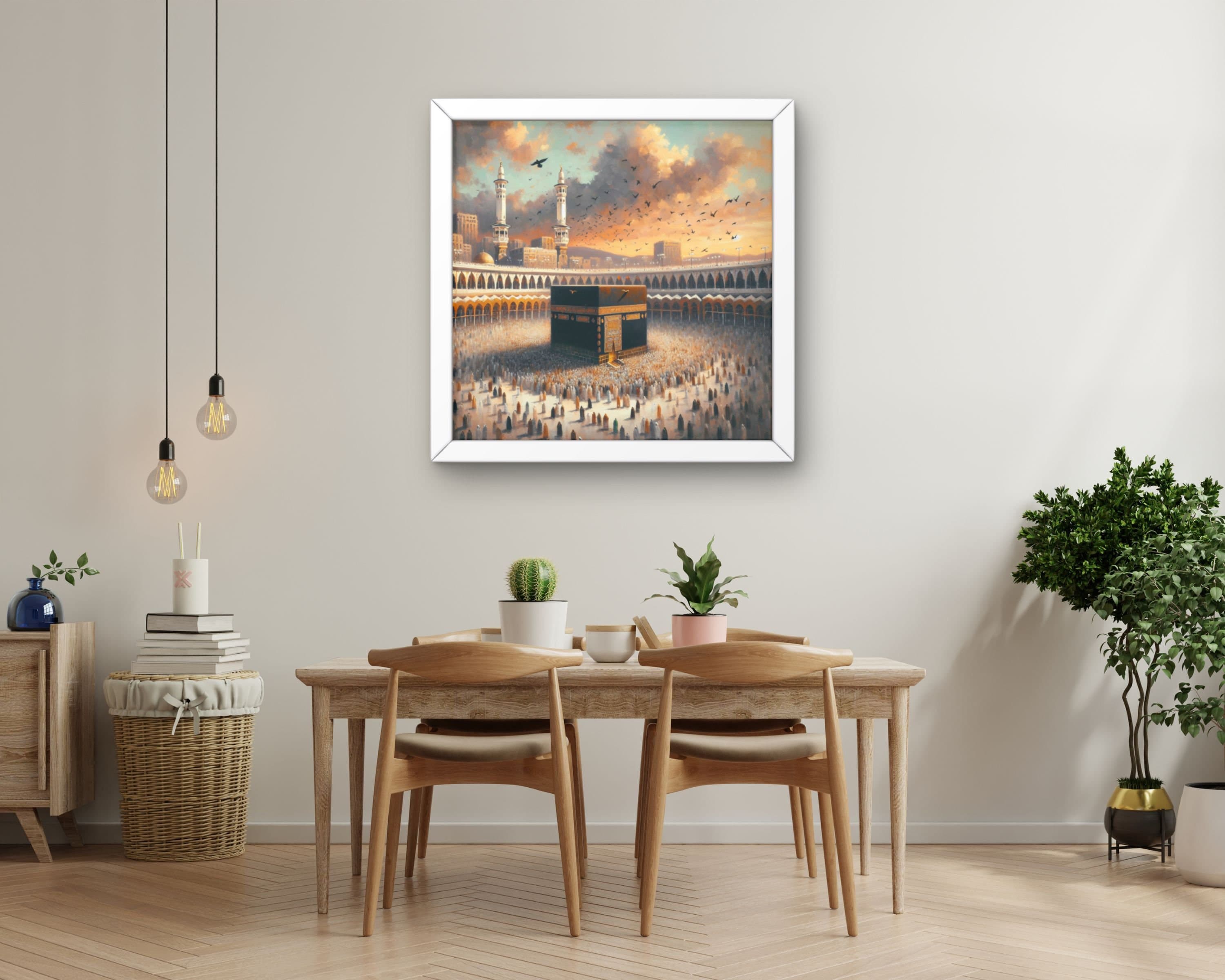 Islamic AI Wall Art, Kaaba Painting, Modern Muslim Home Decor (Digital Download) - image 5