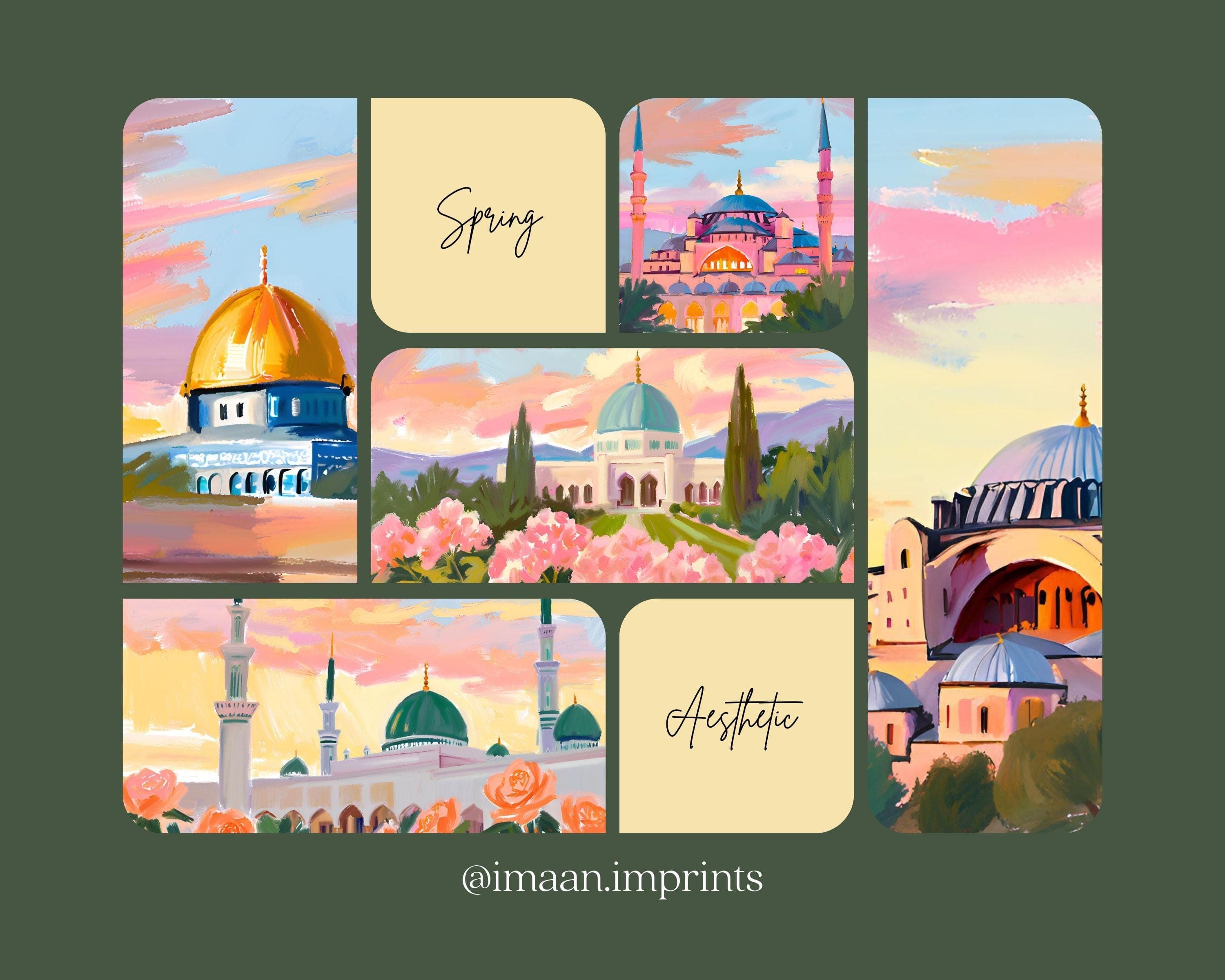 Mosque Digital Art | Colorful Islamic Frame TV Art, Ramadan Decor - image 4