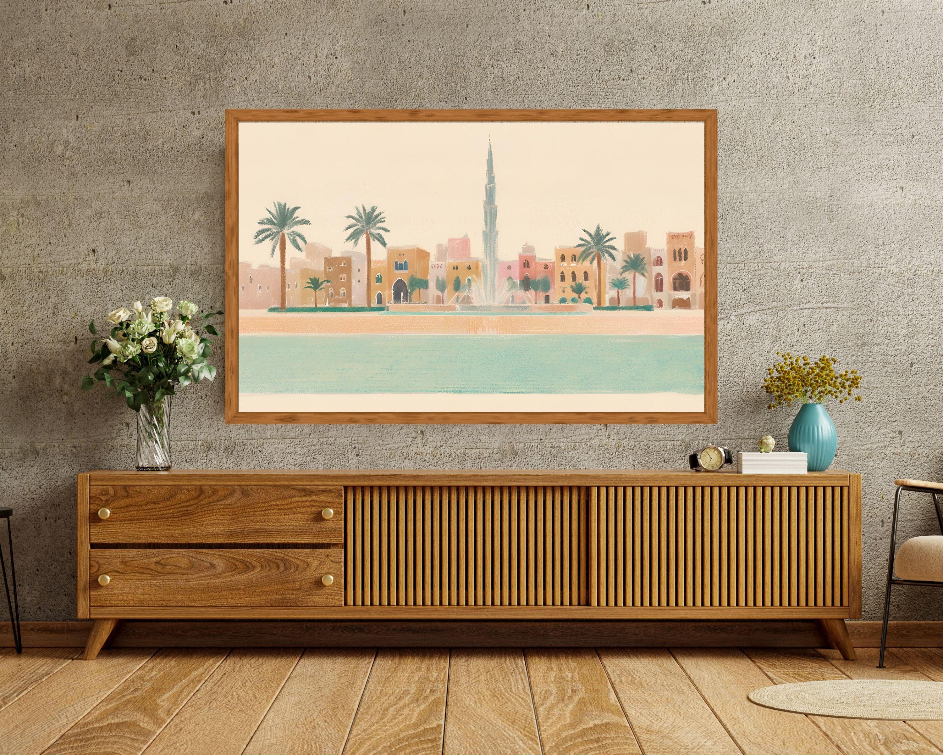Dubai TV Frame Art | Iconic Landmarks (Digital Download)