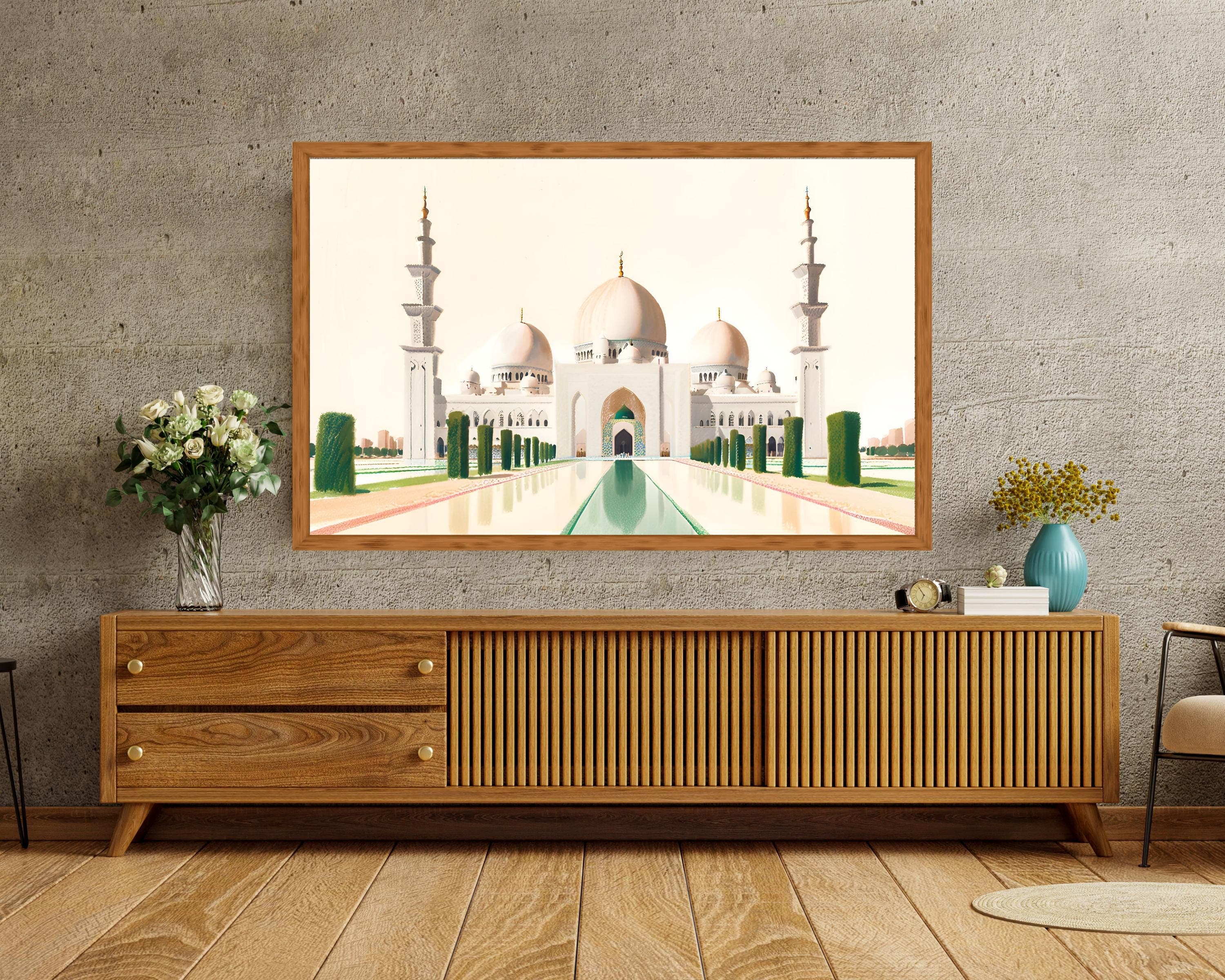 Islamic TV Frame Art | Mosque Decor, Kaaba, Taj Mahal (Digital Download) - image 4