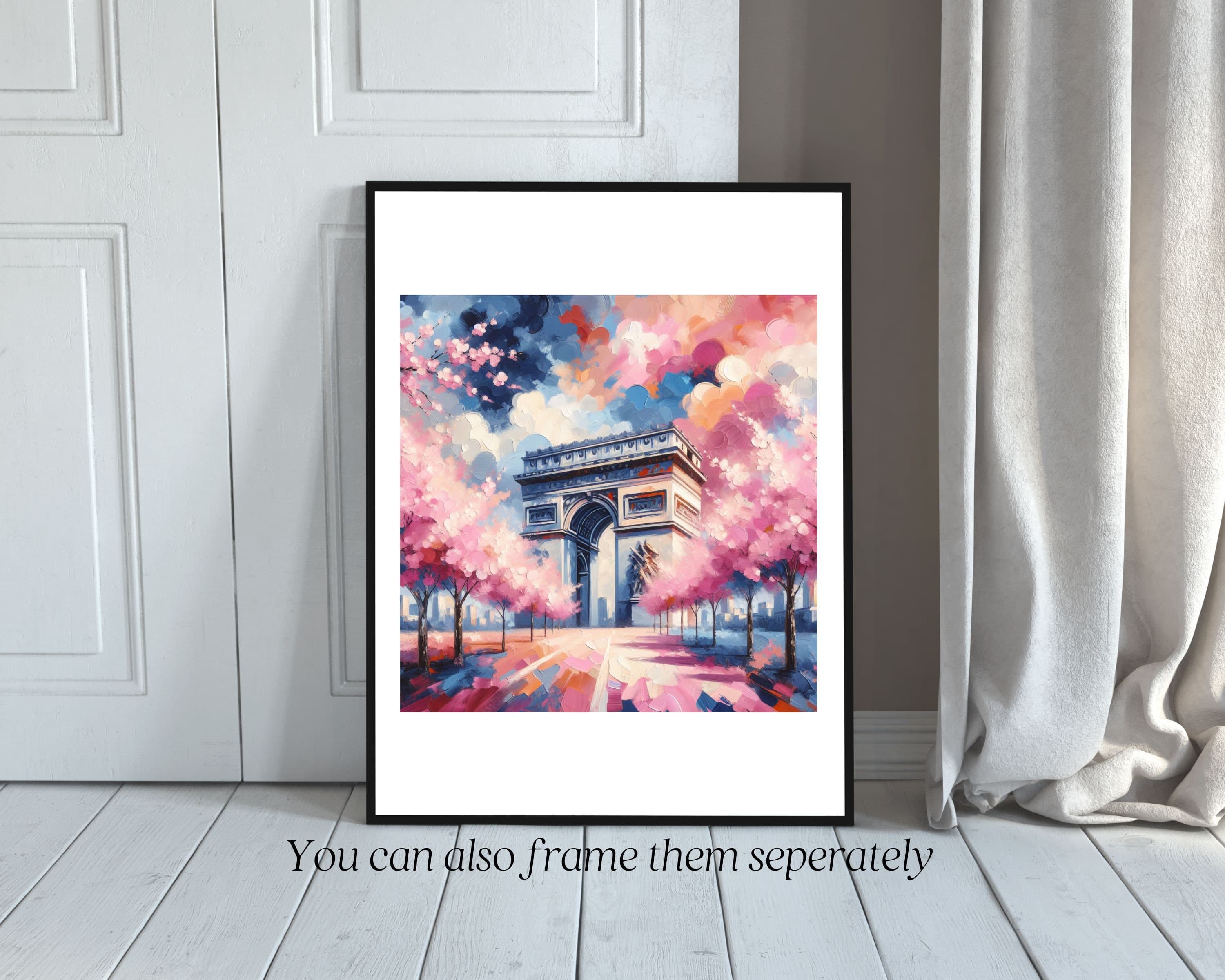 Paris Landmarks AI Art Prints: Eiffel Tower, Sacré-Cœur (Digital Download) - image 5