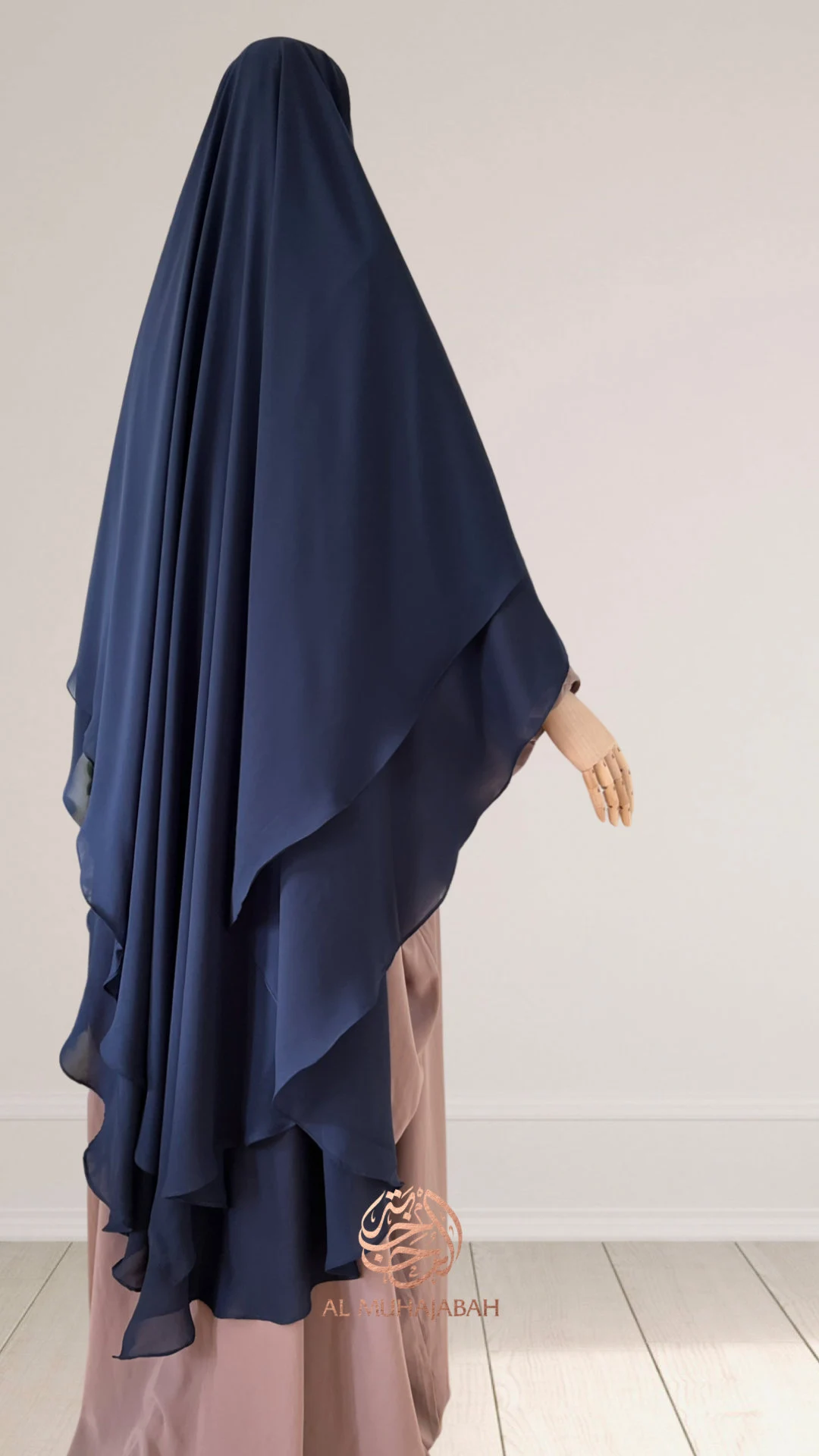 Luxurious diamond chiffon khimar - image 4