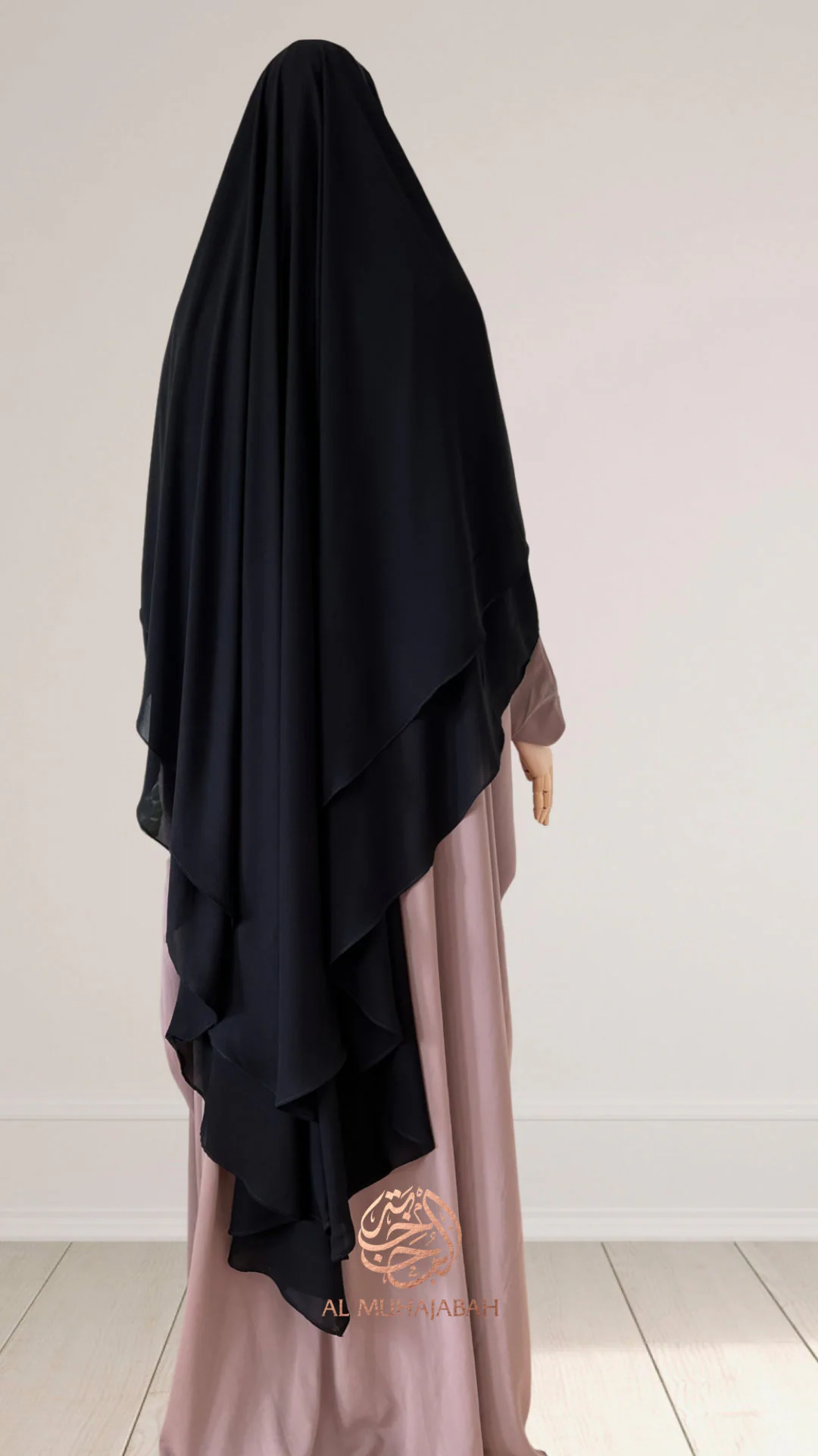Luxurious diamond chiffon khimar - image 5