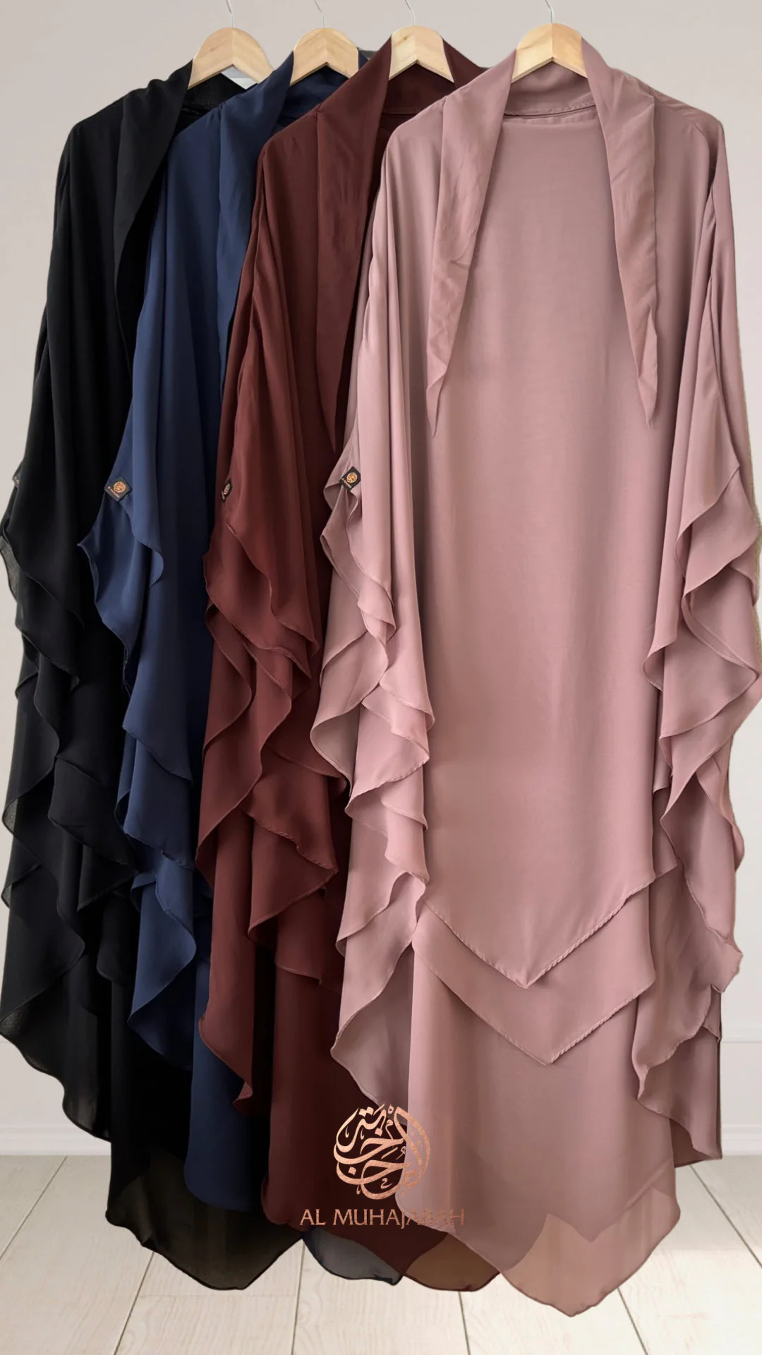 Luxurious diamond chiffon khimar - image 2