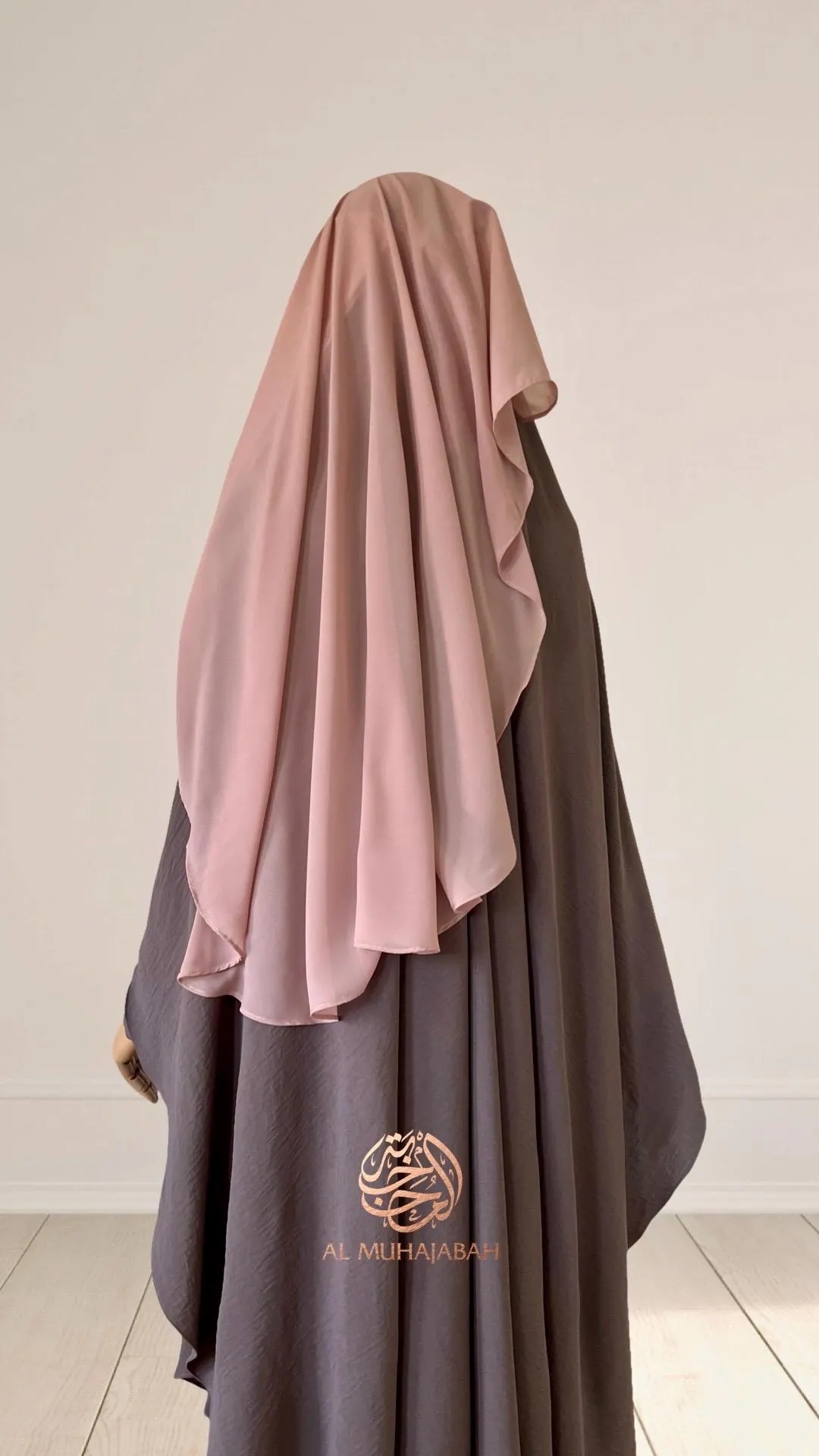 2 layer round niqab with nosestring - image 5