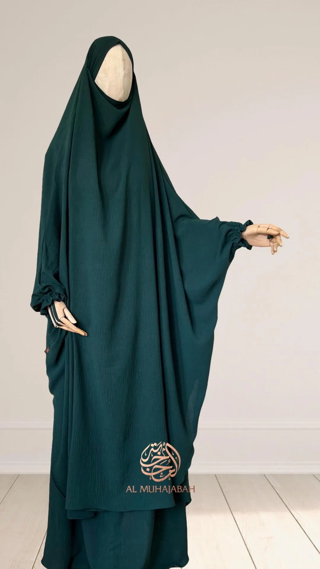 2 piece round long jilbab