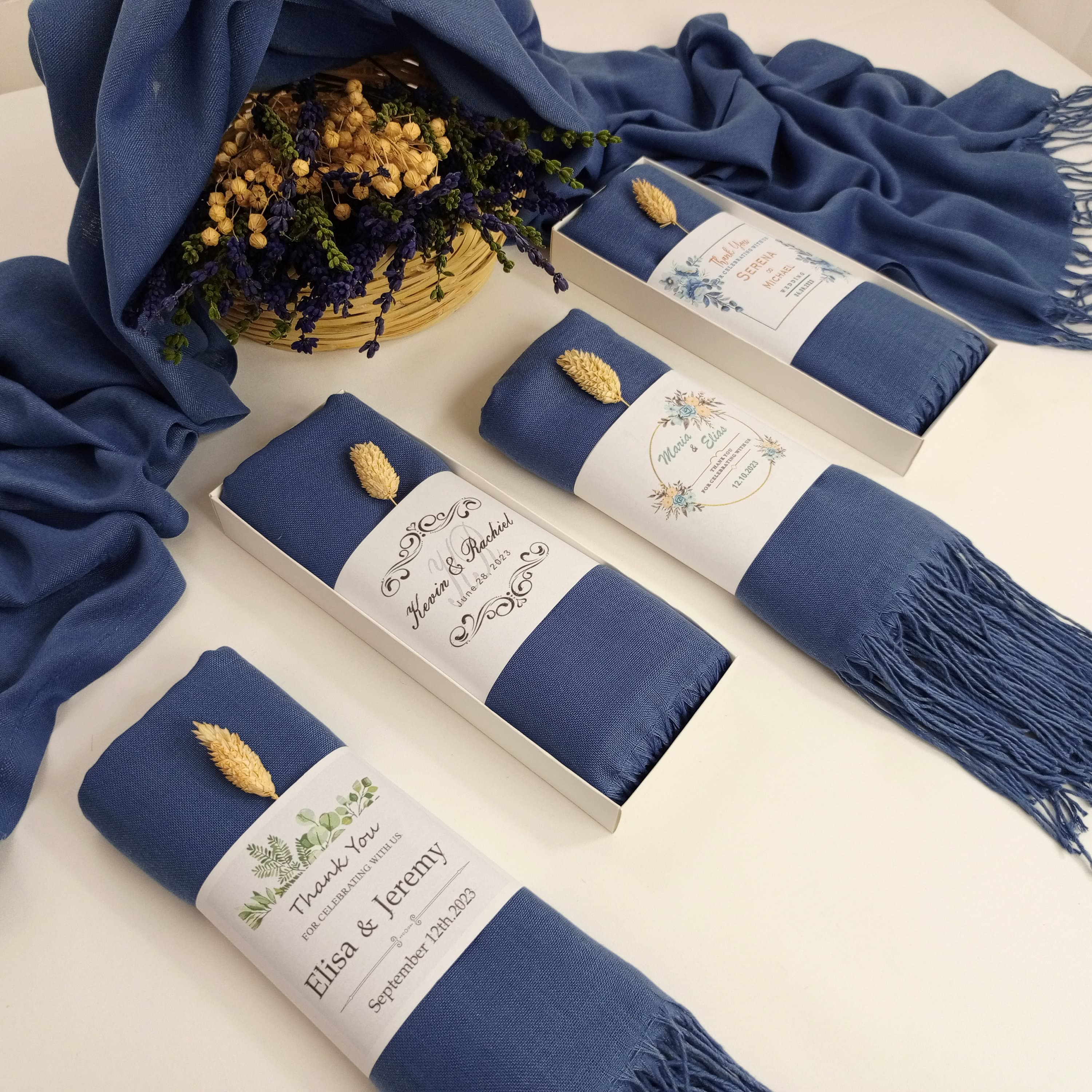 Pahmina shawl, Bridesmaid Wedding Favors for Guests, Various Colors Available - image 3