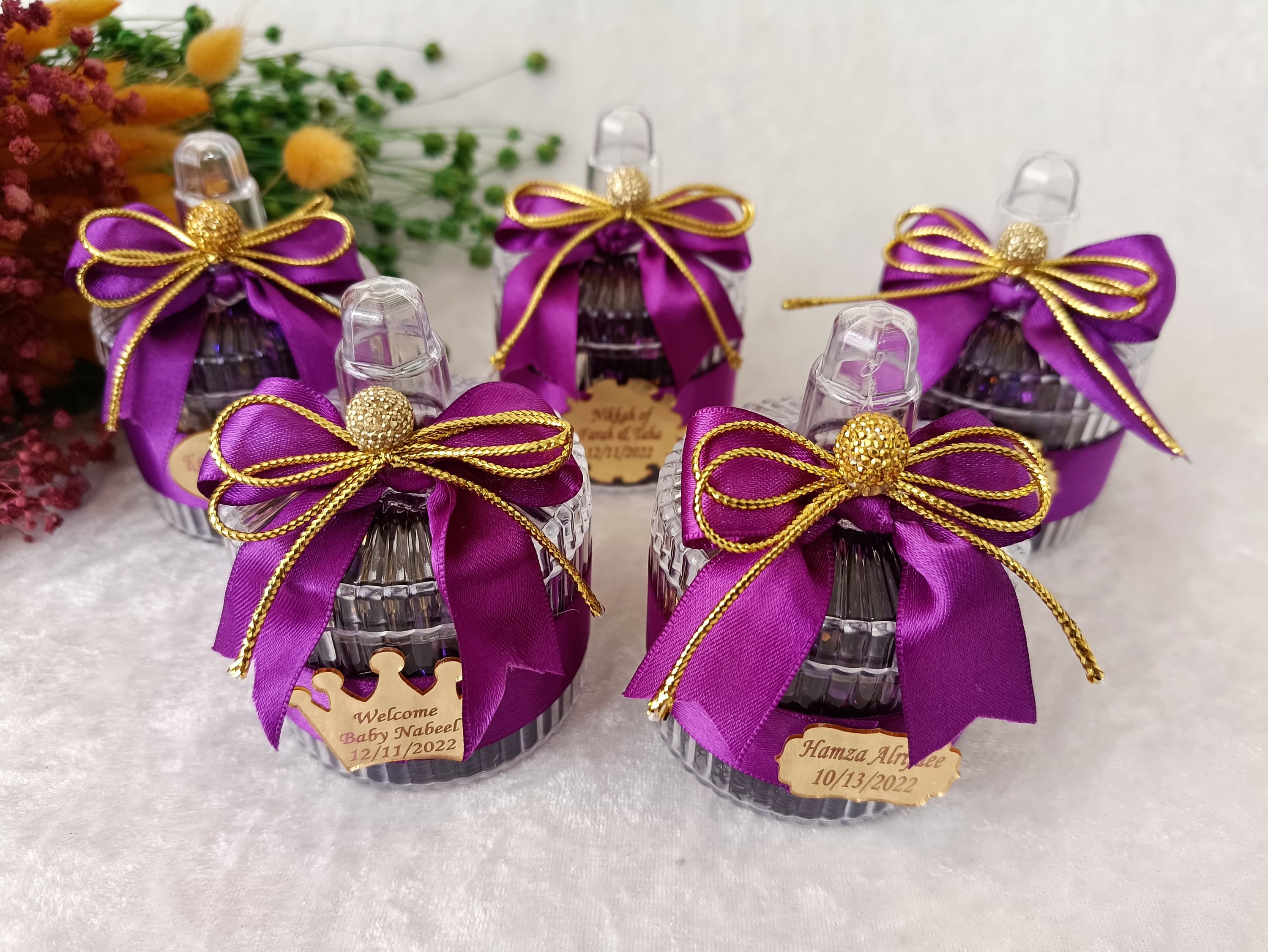 Personalized Crystal Tasbih Prayer Beads, Decorated Box, Eid Favors - image 4