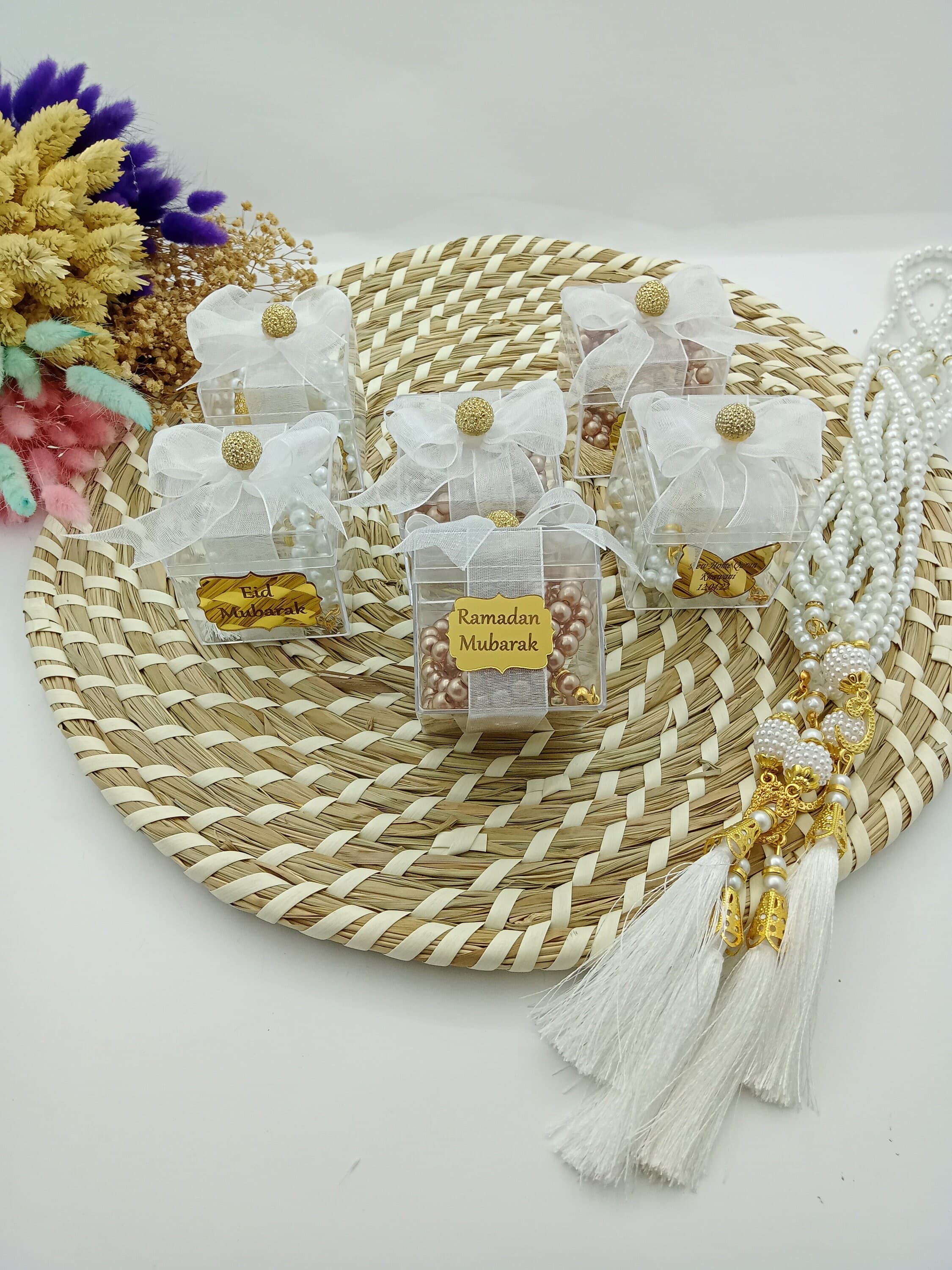 Personalized Pearl Tasbih Prayer Beads, Eid/Wedding Favors - image 4