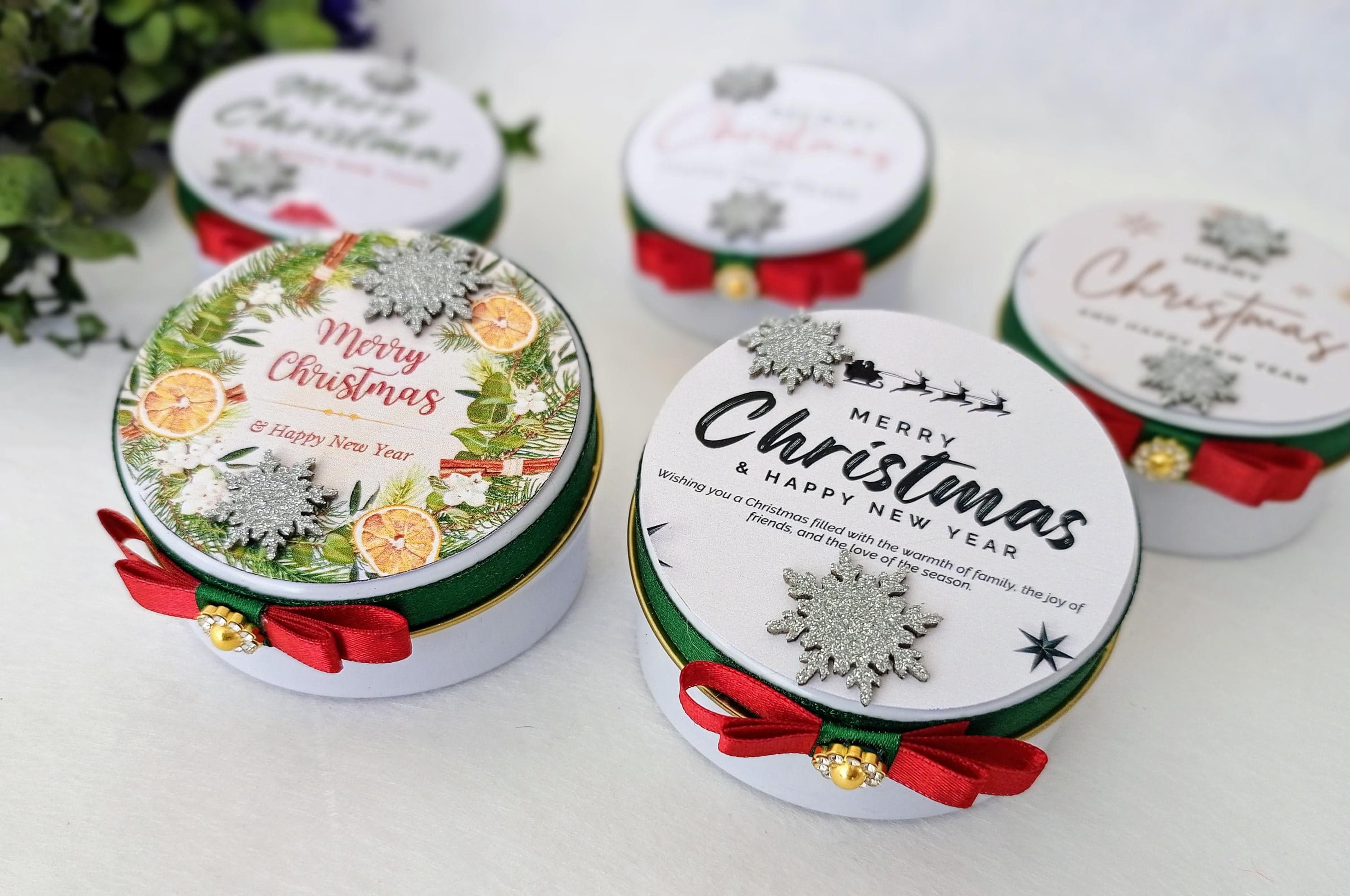 Personalized Christmas Candle Favors, Bulk Wedding Bridal Shower Candles