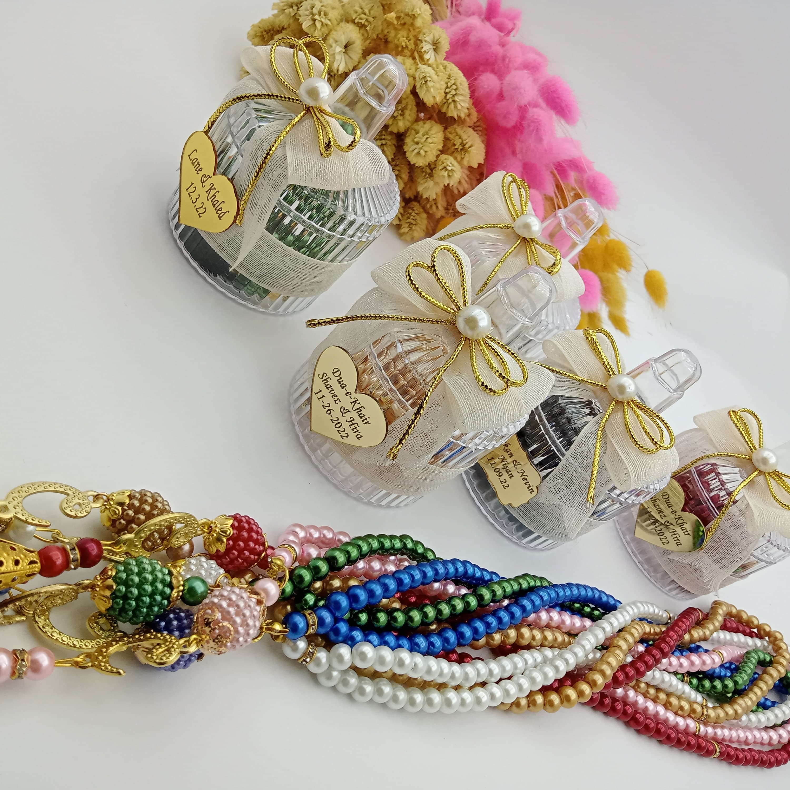 Personalized Pearl Tasbeeh Favors | Islamic, Eid, Graduation - image 3