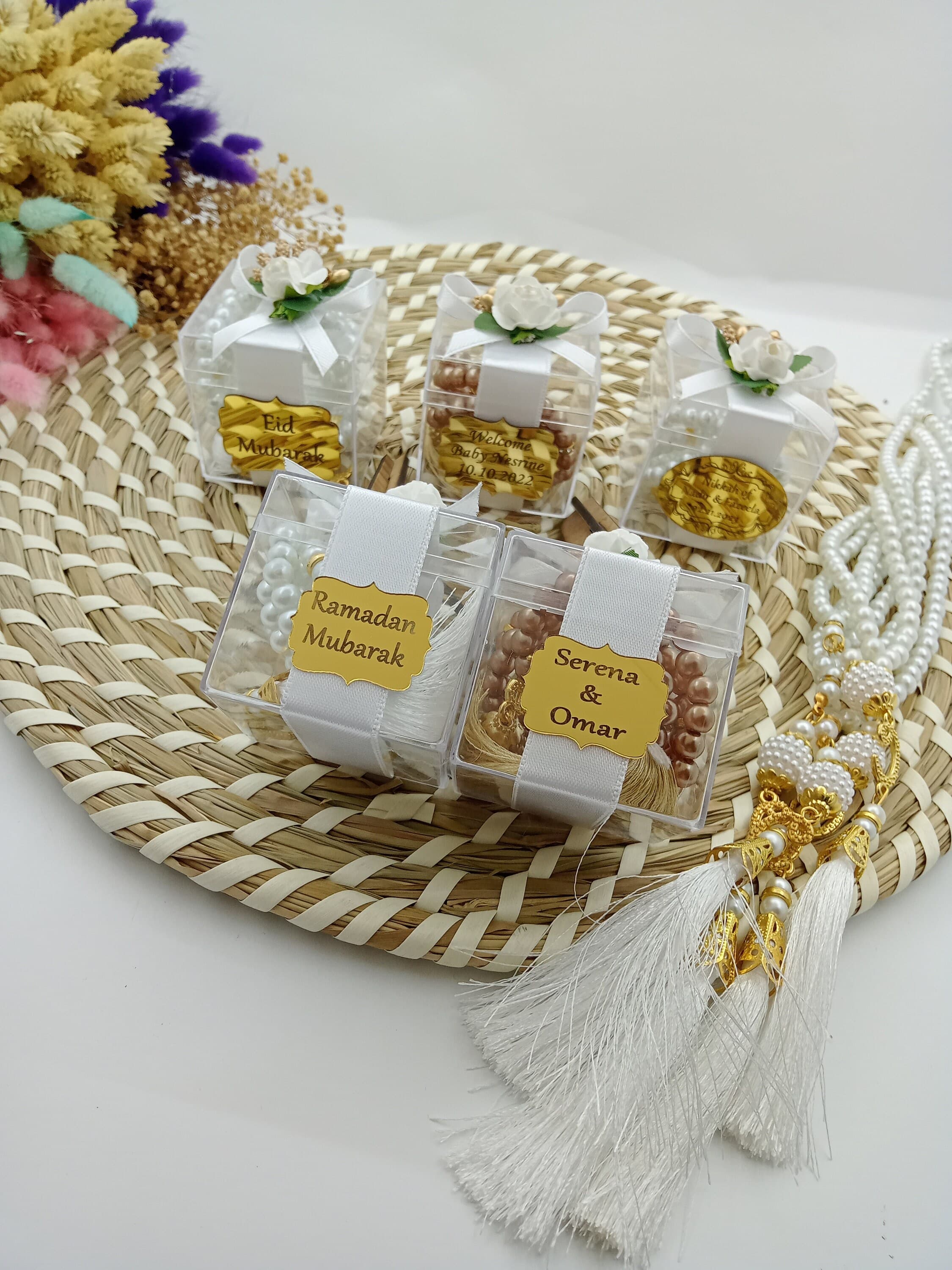 Personalized Pearl Tasbih Favors, Muslim Prayer Beads, Eid Gift - image 4