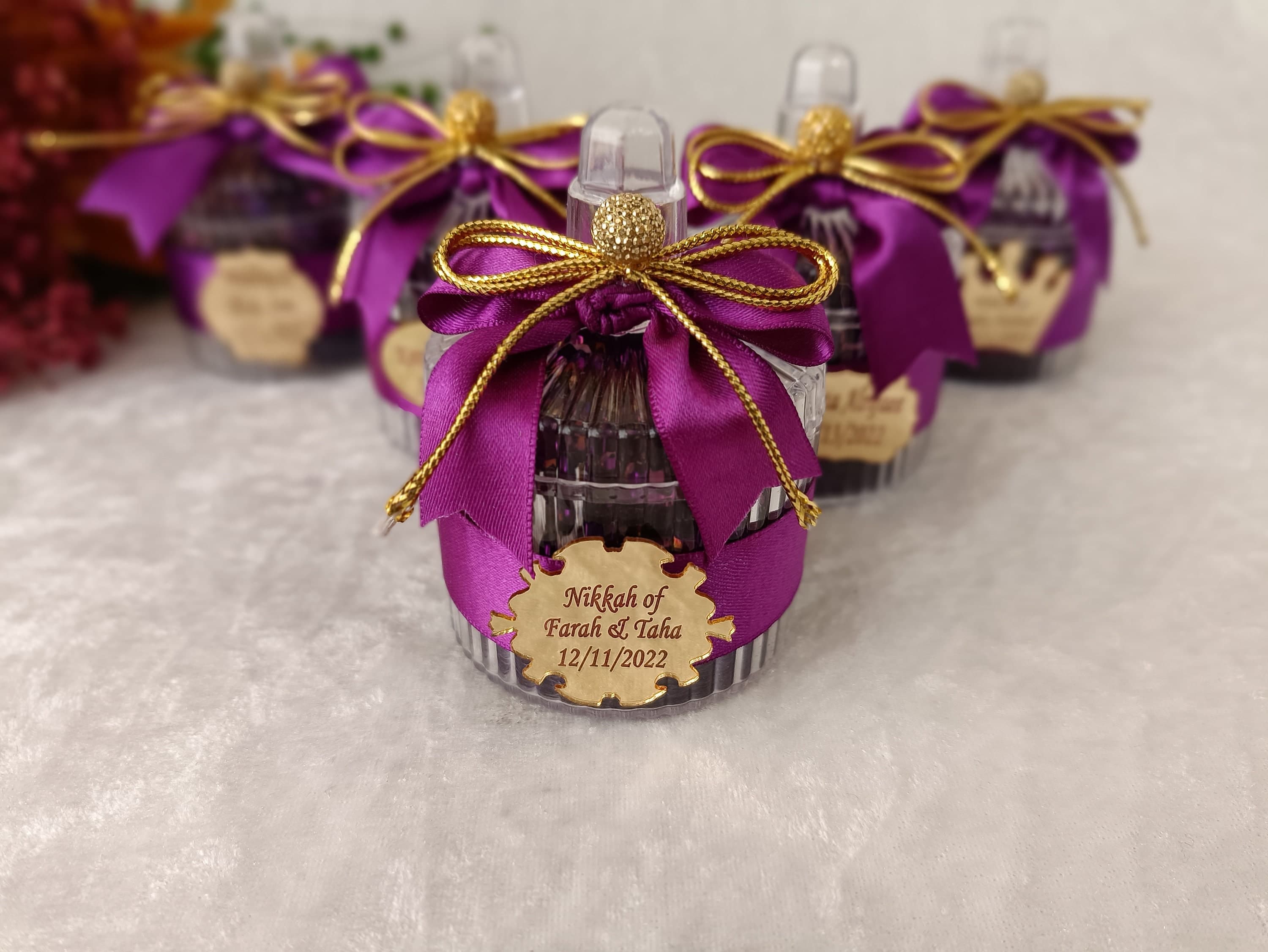 Personalized Crystal Tasbih Prayer Beads, Decorated Box, Eid Favors - image 5