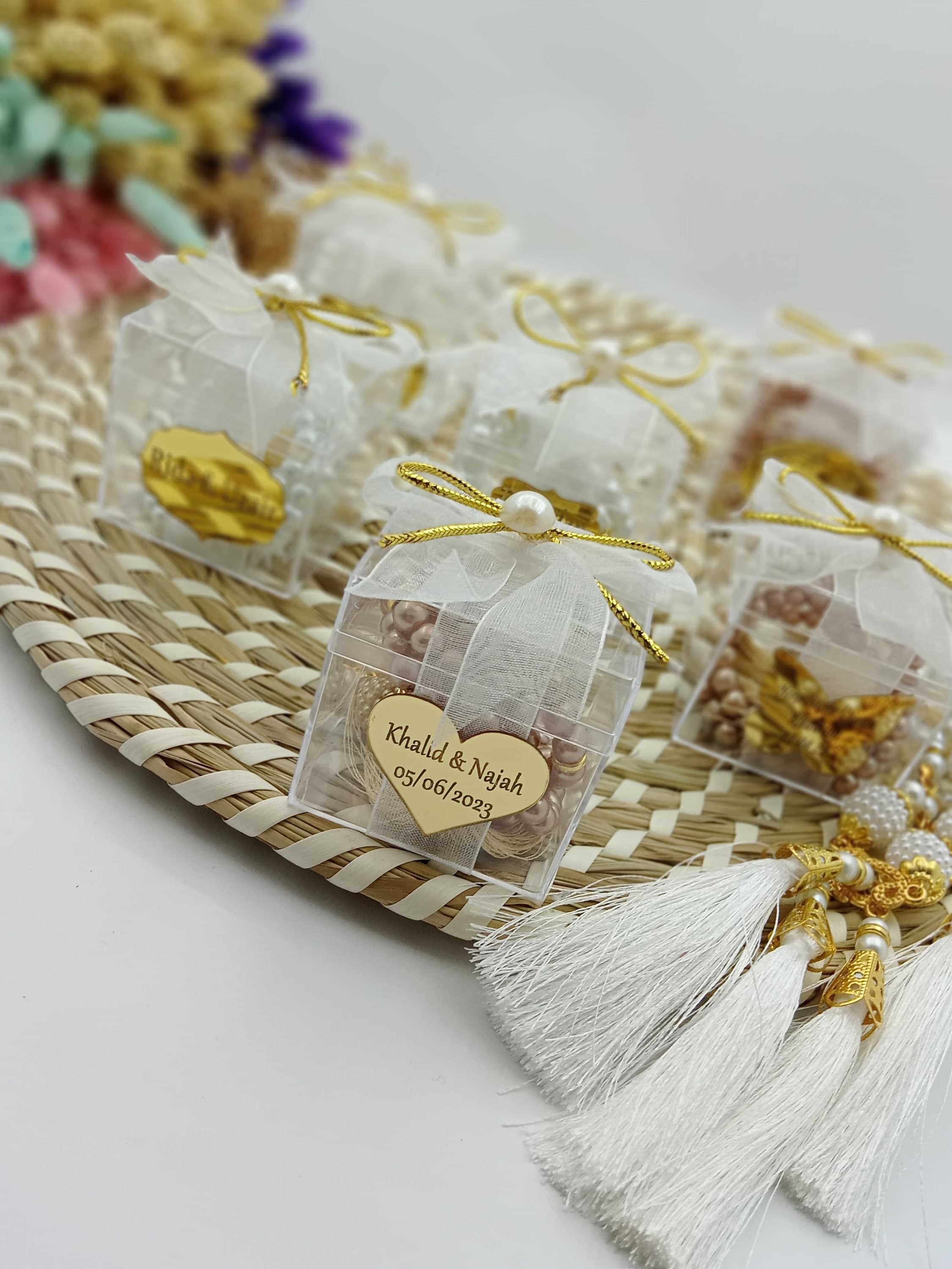 Personalized Pearl Tasbih Prayer Beads, Eid Gift, Muslim Favors - image 4