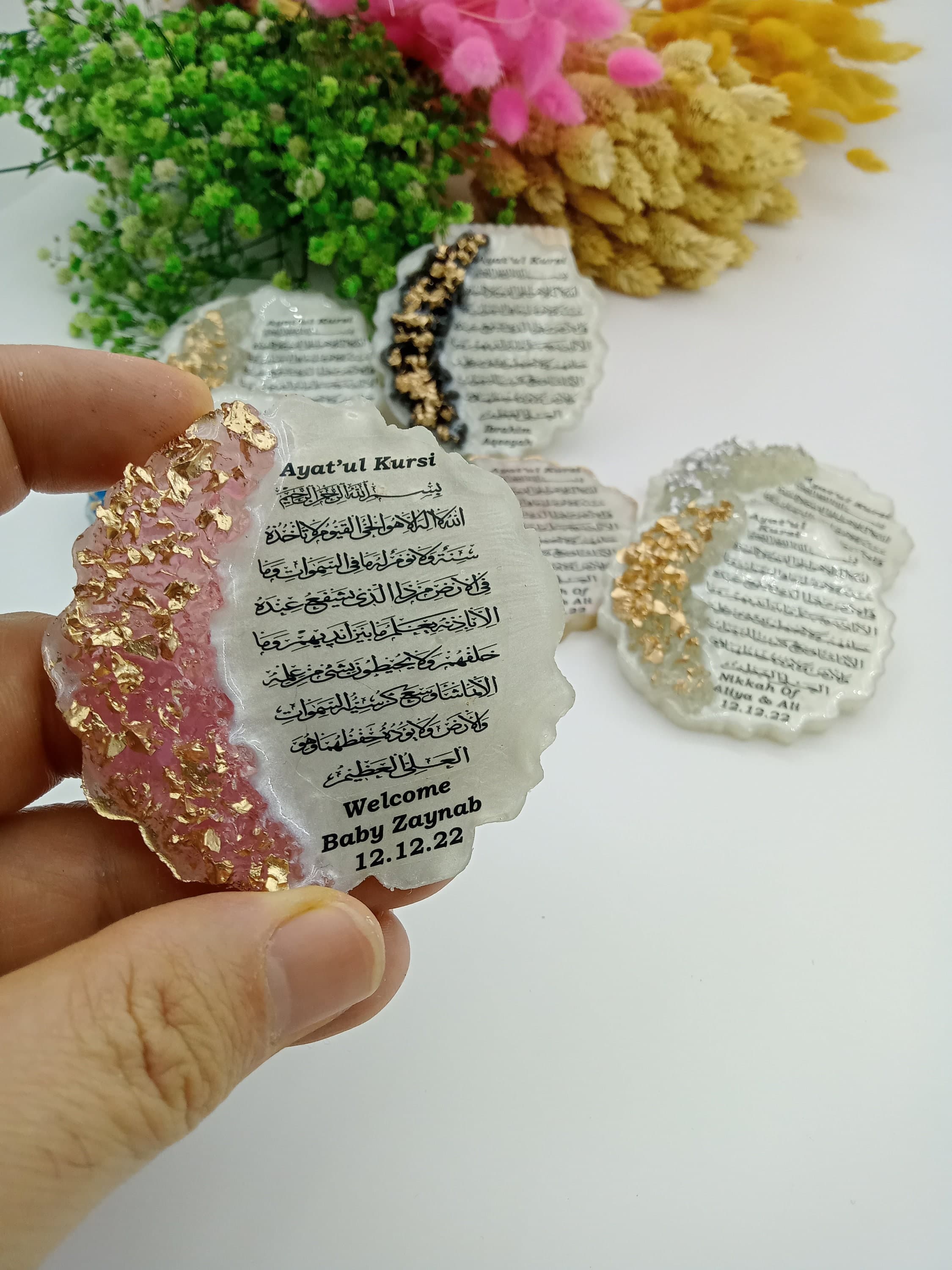 Epoxy Wedding Magnet Favors, Islamic Anniversary Gifts