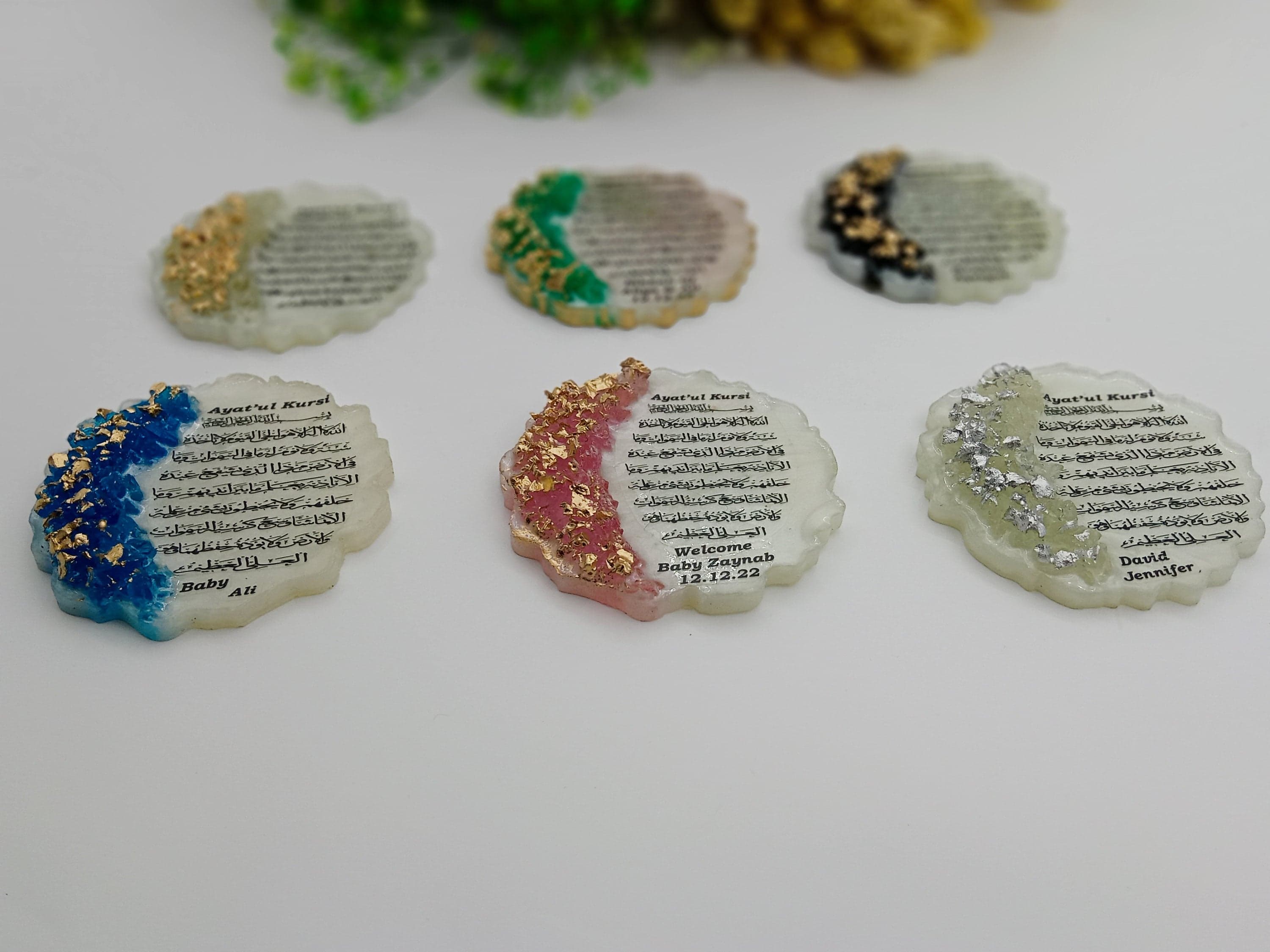 Epoxy Wedding Magnet Favors, Islamic Anniversary Gifts - image 4